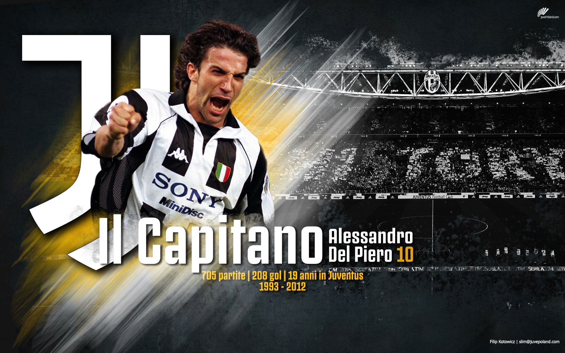 Baixe gratuitamente a imagem Esportes, Futebol, Juventus F C, Alessandro Del Piero na área de trabalho do seu PC