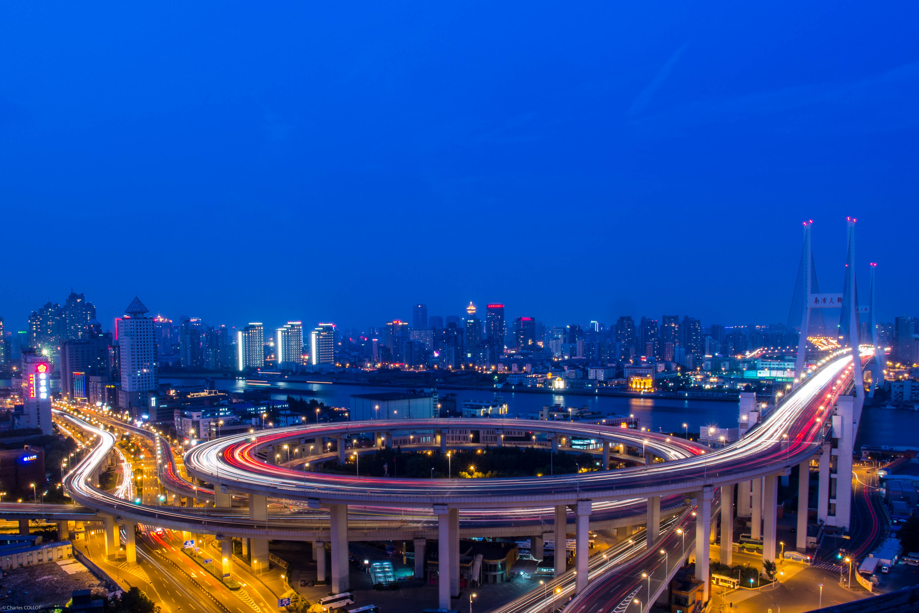 131545 télécharger l'image villes, rivières, shanghaï, shanghai, huangpu, pont de nanpu - fonds d'écran et économiseurs d'écran gratuits
