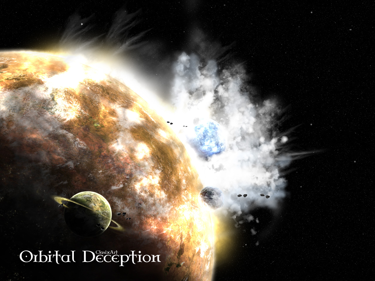 1515706 descargar fondo de pantalla ciencia ficción, colisión, planetscape: protectores de pantalla e imágenes gratis