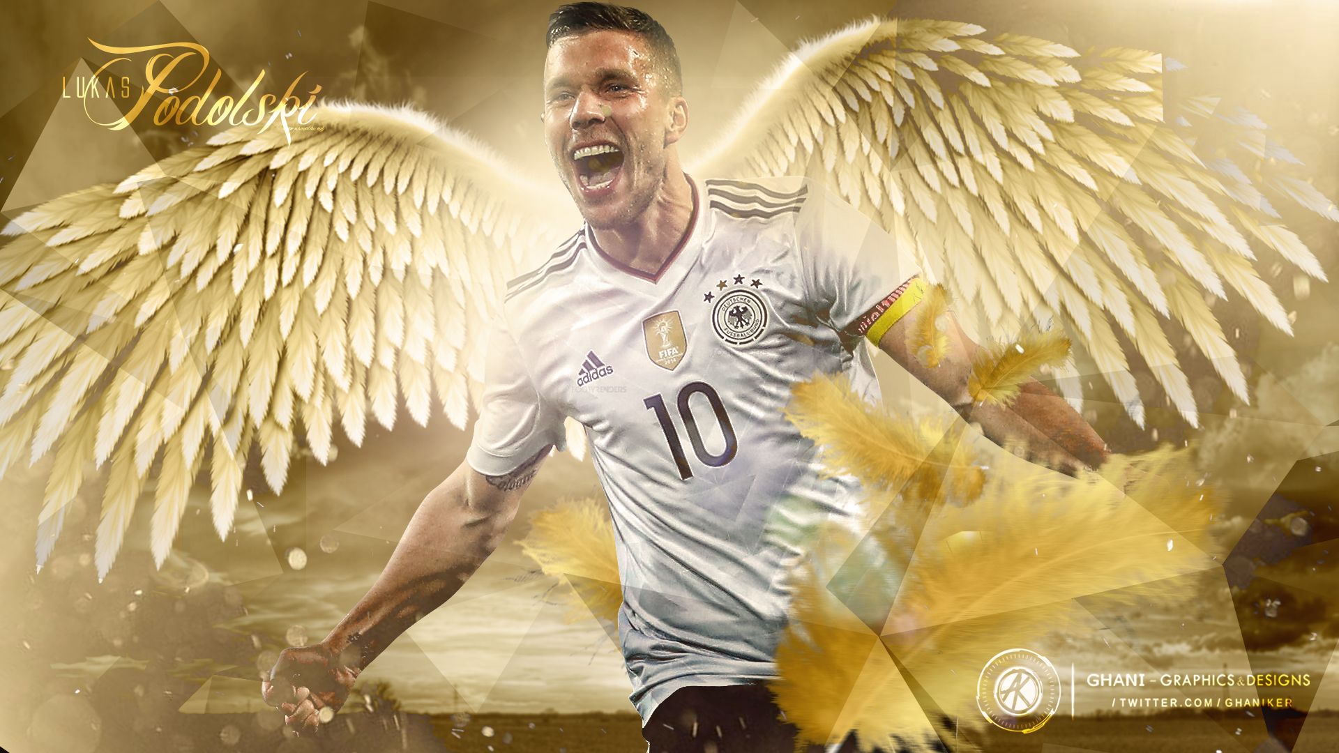 Baixar papel de parede para celular de Esportes, Futebol, Seleção Alemã De Futebol, Lucas Podolski gratuito.