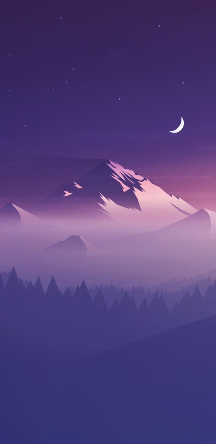 Download mobile wallpaper Mountain, Minimalism, Artistic for free.