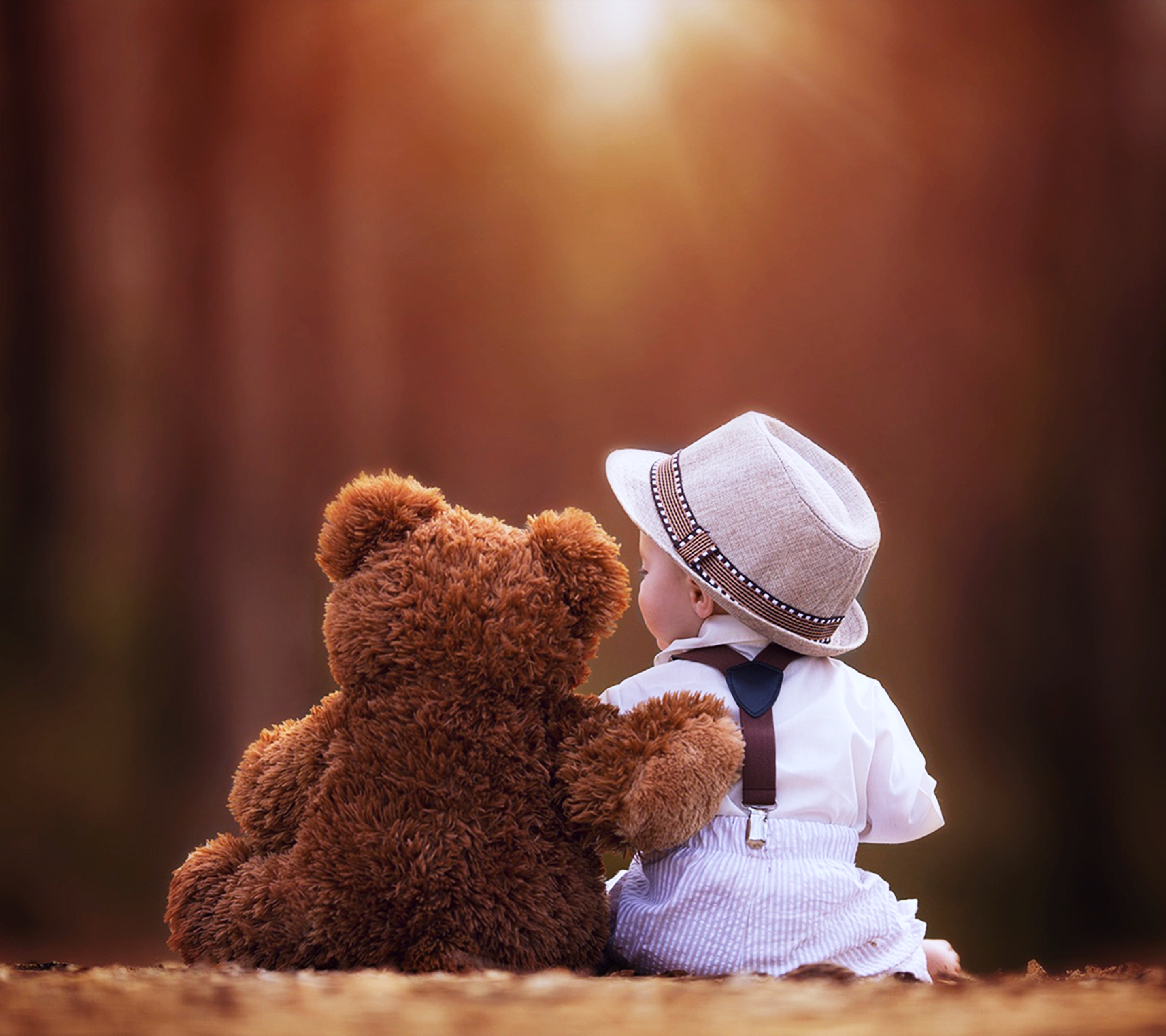Free download wallpaper Teddy Bear, Child, Photography on your PC desktop
