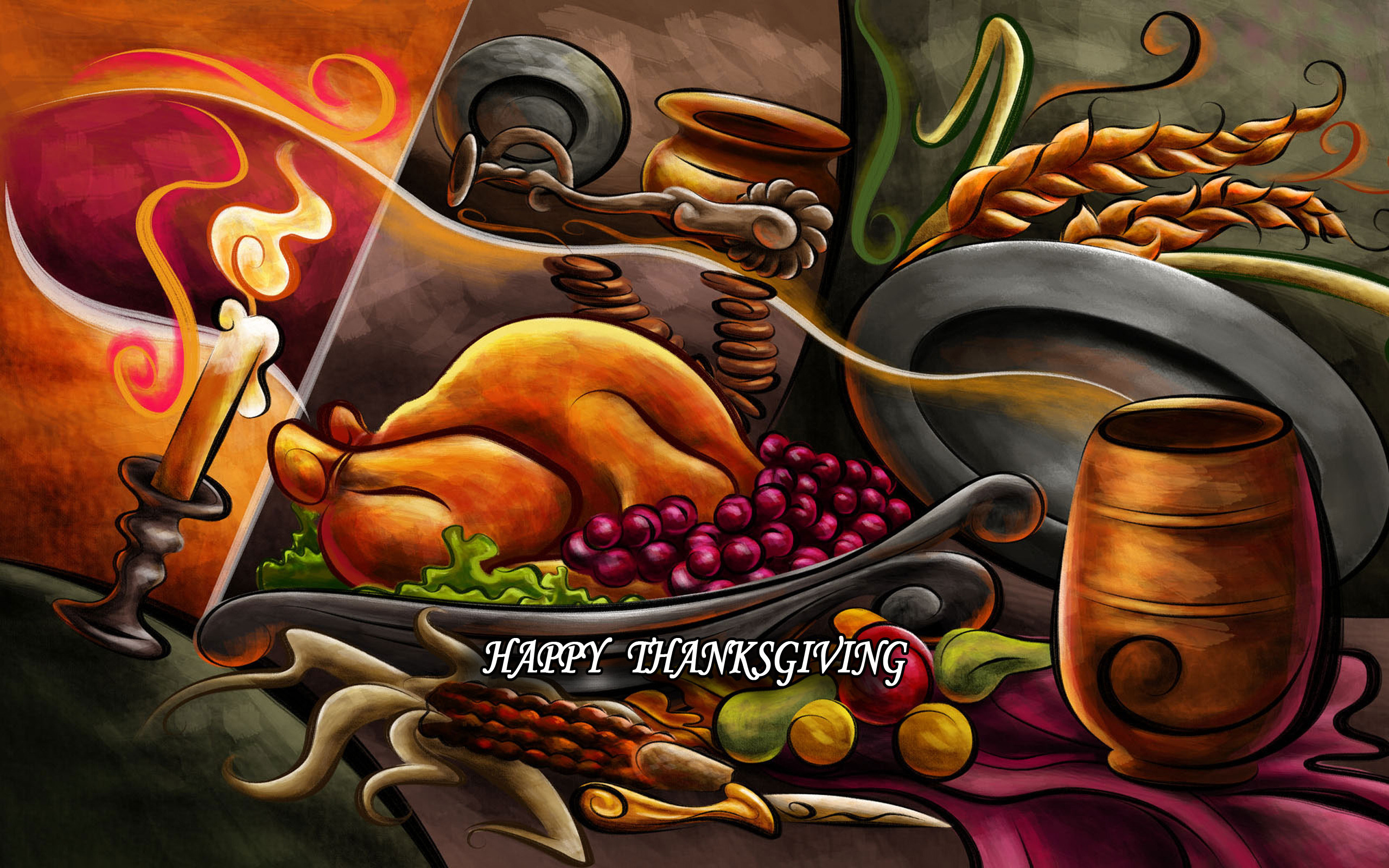Скачать обои бесплатно День Благодарения, Праздничные картинка на рабочий стол ПК