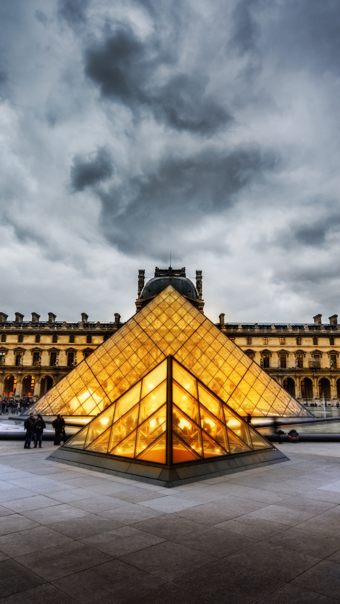 man made, the louvre, france, paris, hdr Full HD