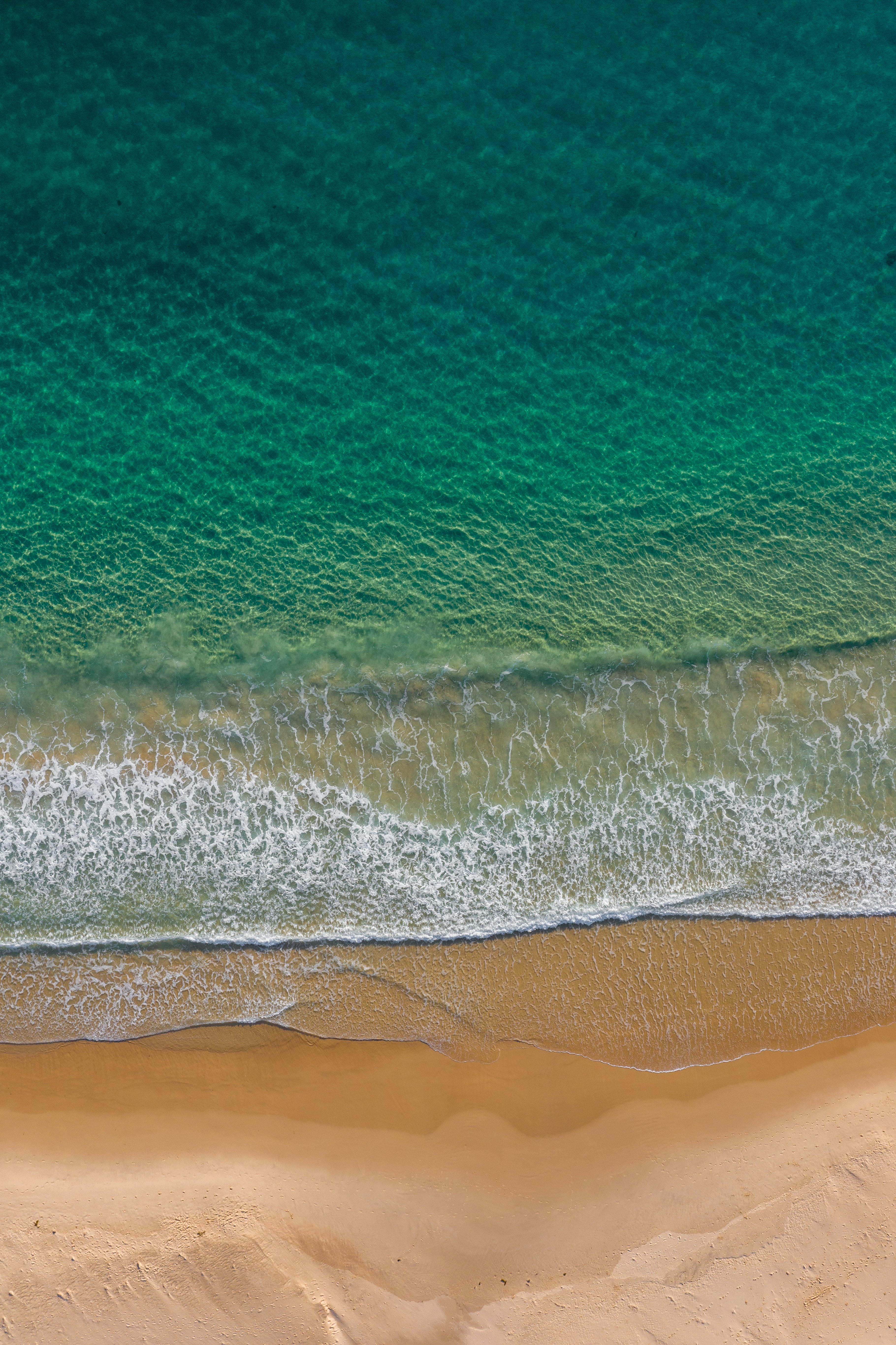 sea, beach, water, nature, view from above, surf, wave 1080p