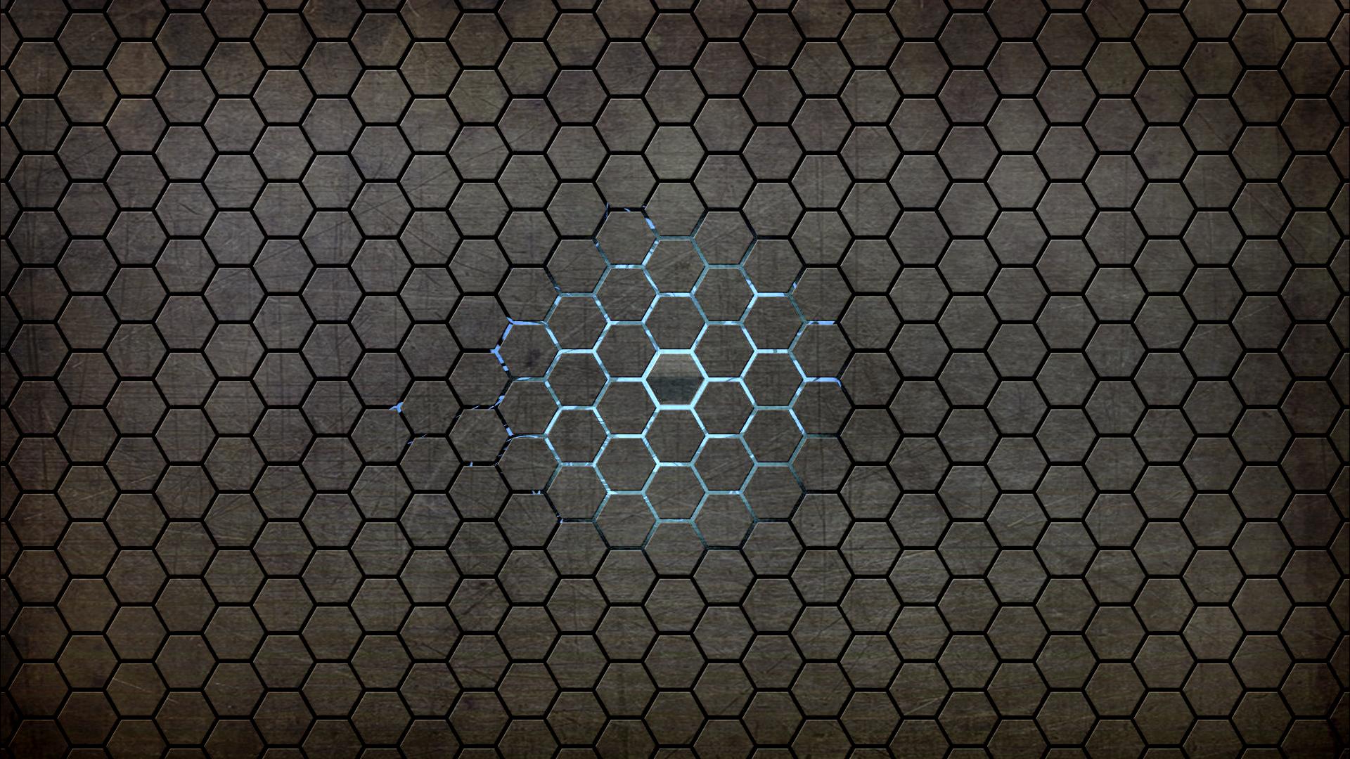 hexagon, abstract