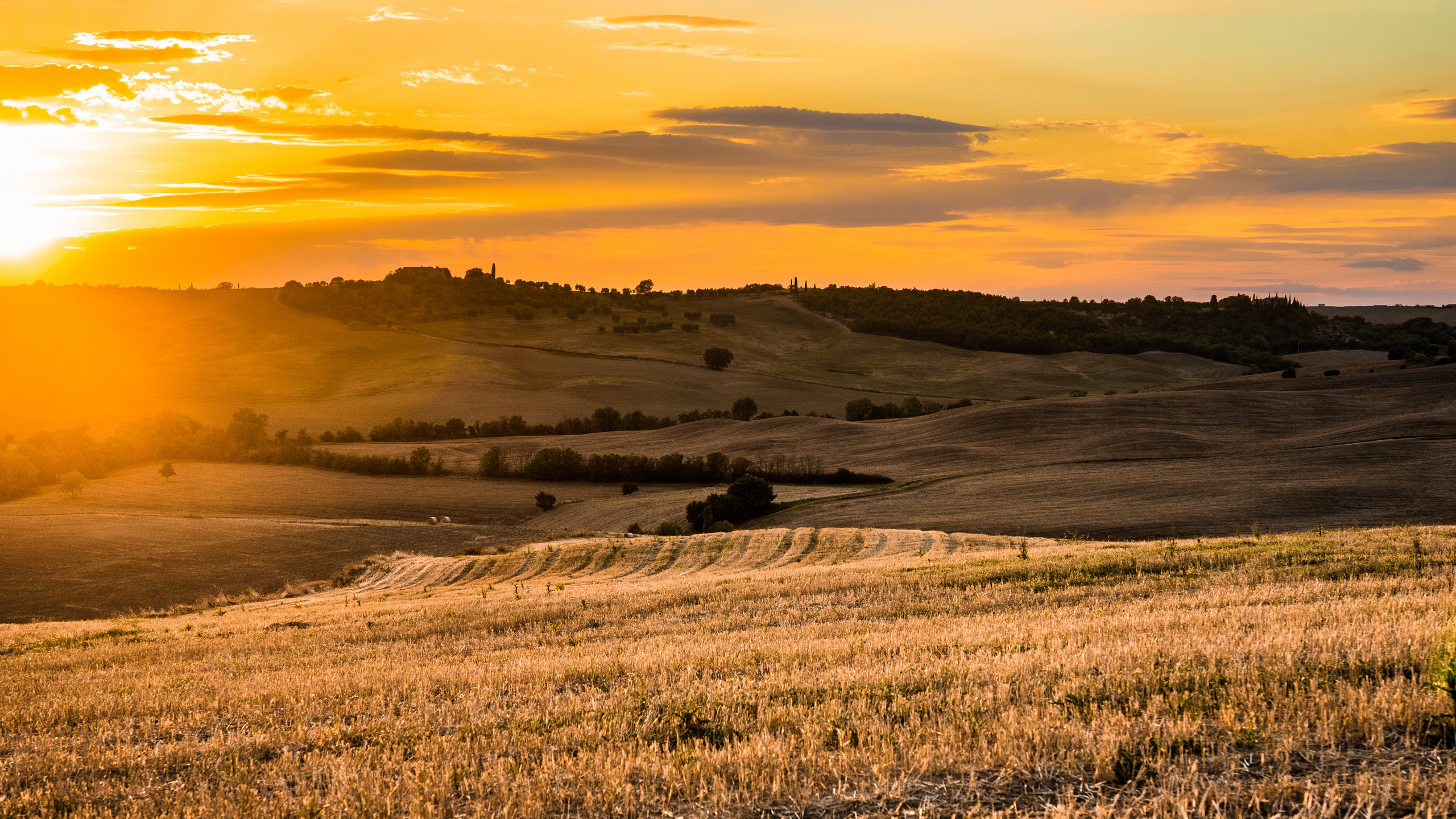 Descarga gratis la imagen Paisaje, Naturaleza, Verano, Amanecer, Campo, Tierra/naturaleza en el escritorio de tu PC