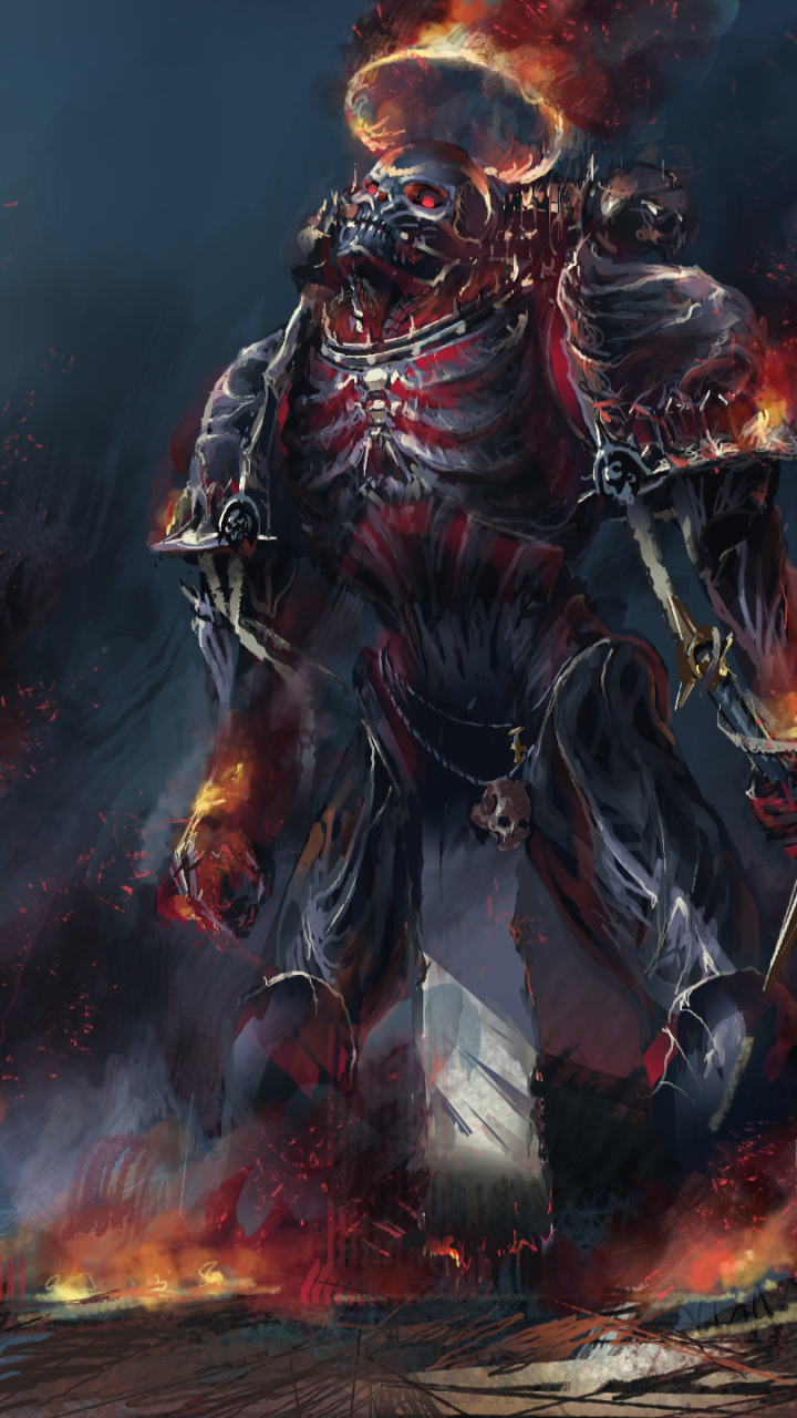 Download mobile wallpaper Warhammer, Dark, Warrior, Armor, Undead for free.