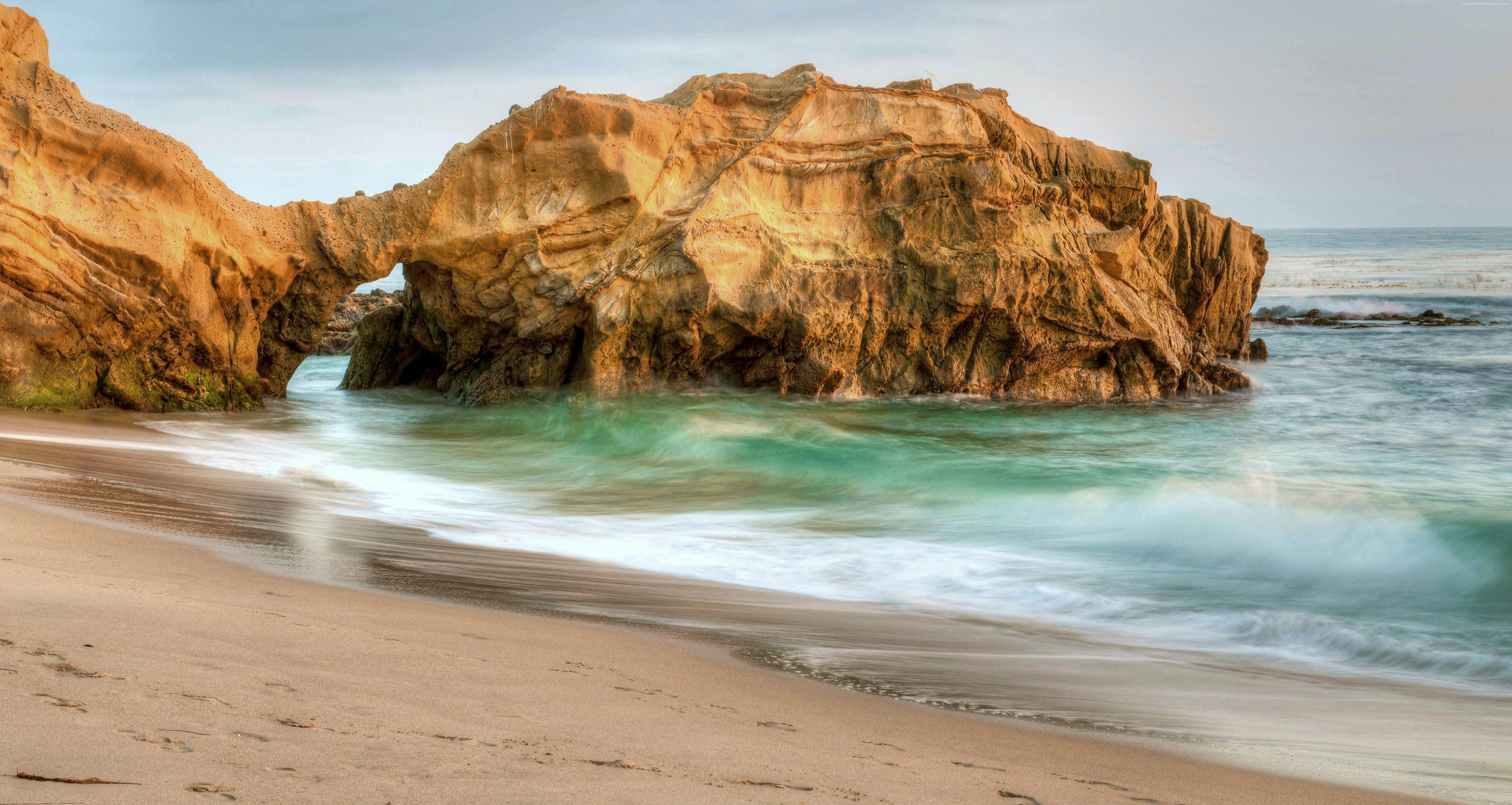 Скачать картинку Природа, Пляж, Песок, Океан, Калифорния, Земля/природа в телефон бесплатно.