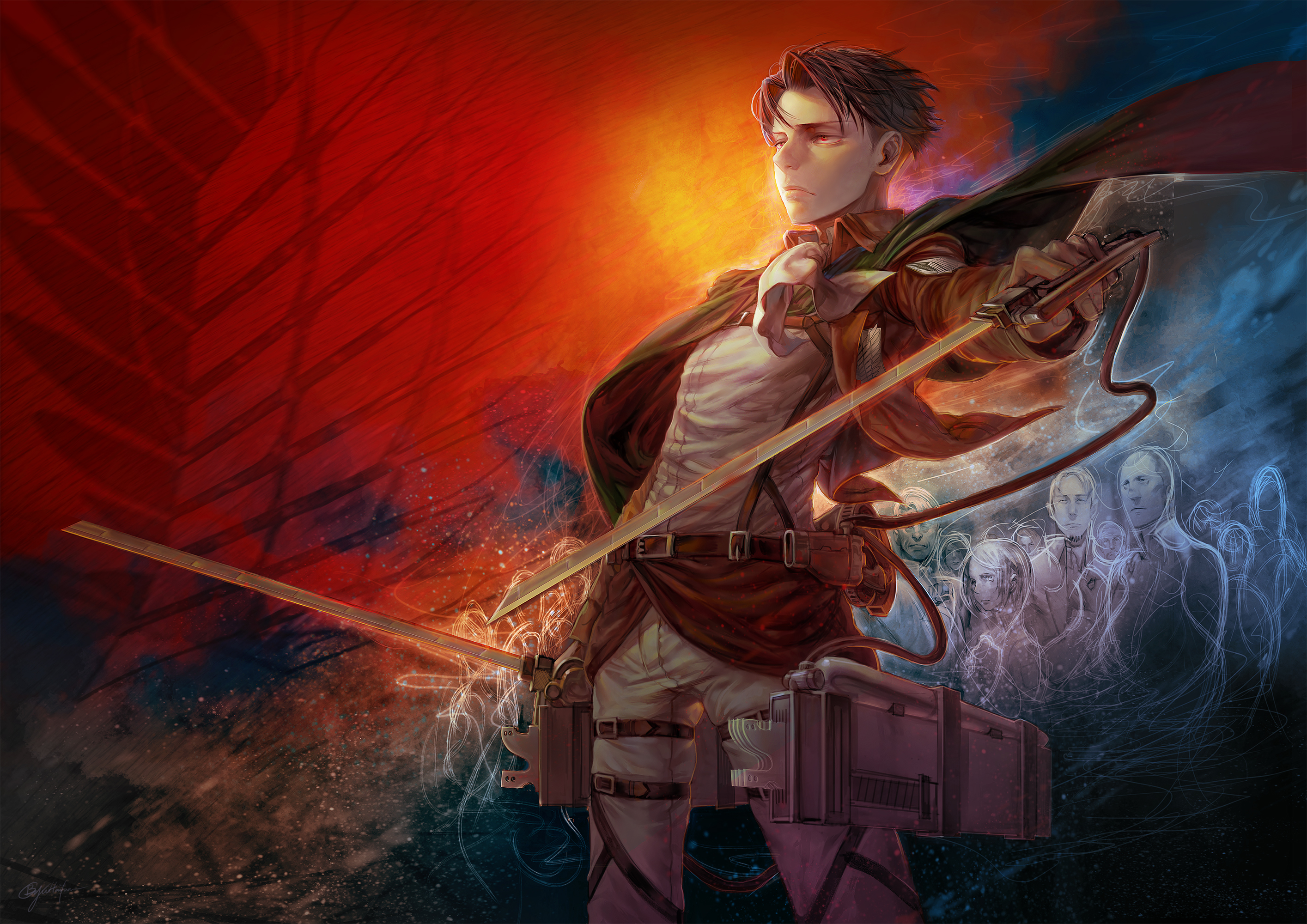 Download mobile wallpaper Anime, Shingeki No Kyojin, Attack On Titan, Levi Ackerman for free.