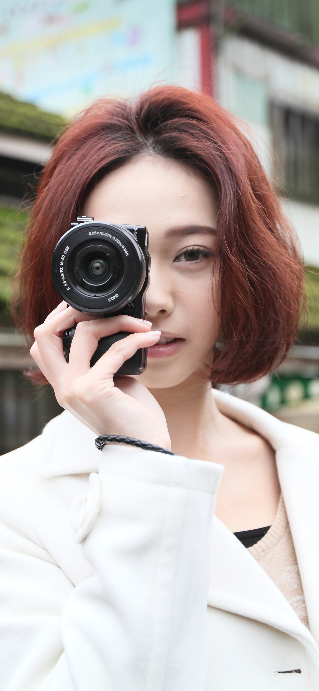 Скачати мобільні шпалери Камера, Модель, Азіатський, Жінки, Тайванський, Lín Yǔ безкоштовно.