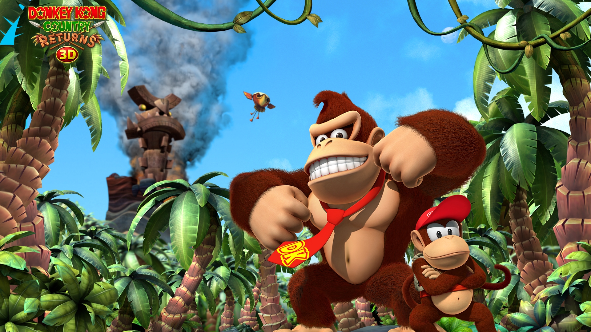 Популярні заставки і фони Donkey Kong Country Returns 3D на комп'ютер