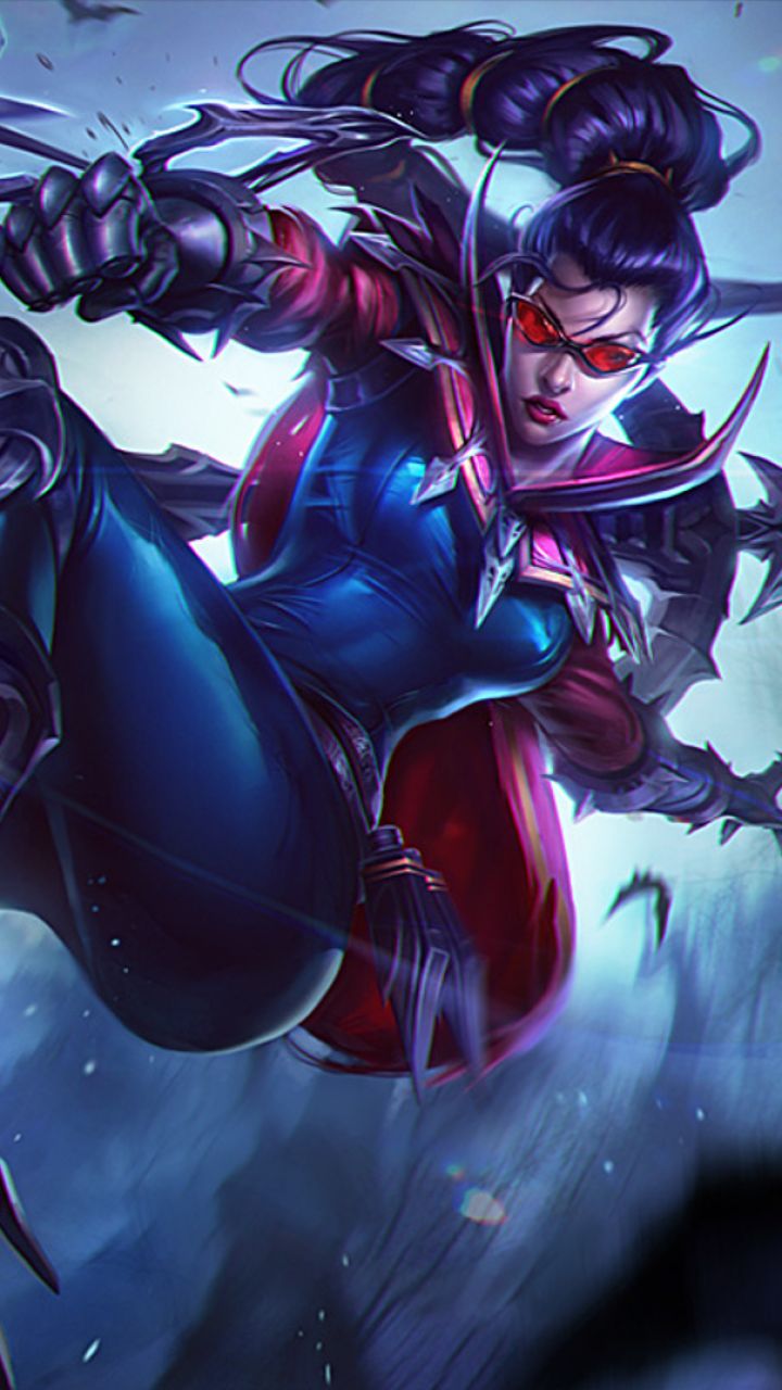 video game, league of legends, vayne (league of legends), crossbow, glasses Phone Background