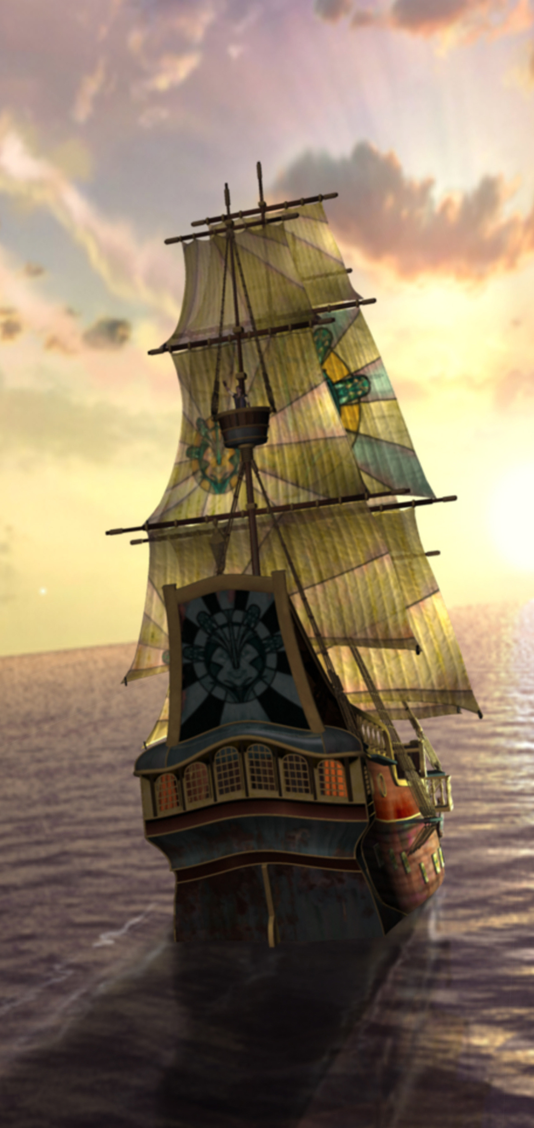 Download mobile wallpaper Fantasy, Ship for free.