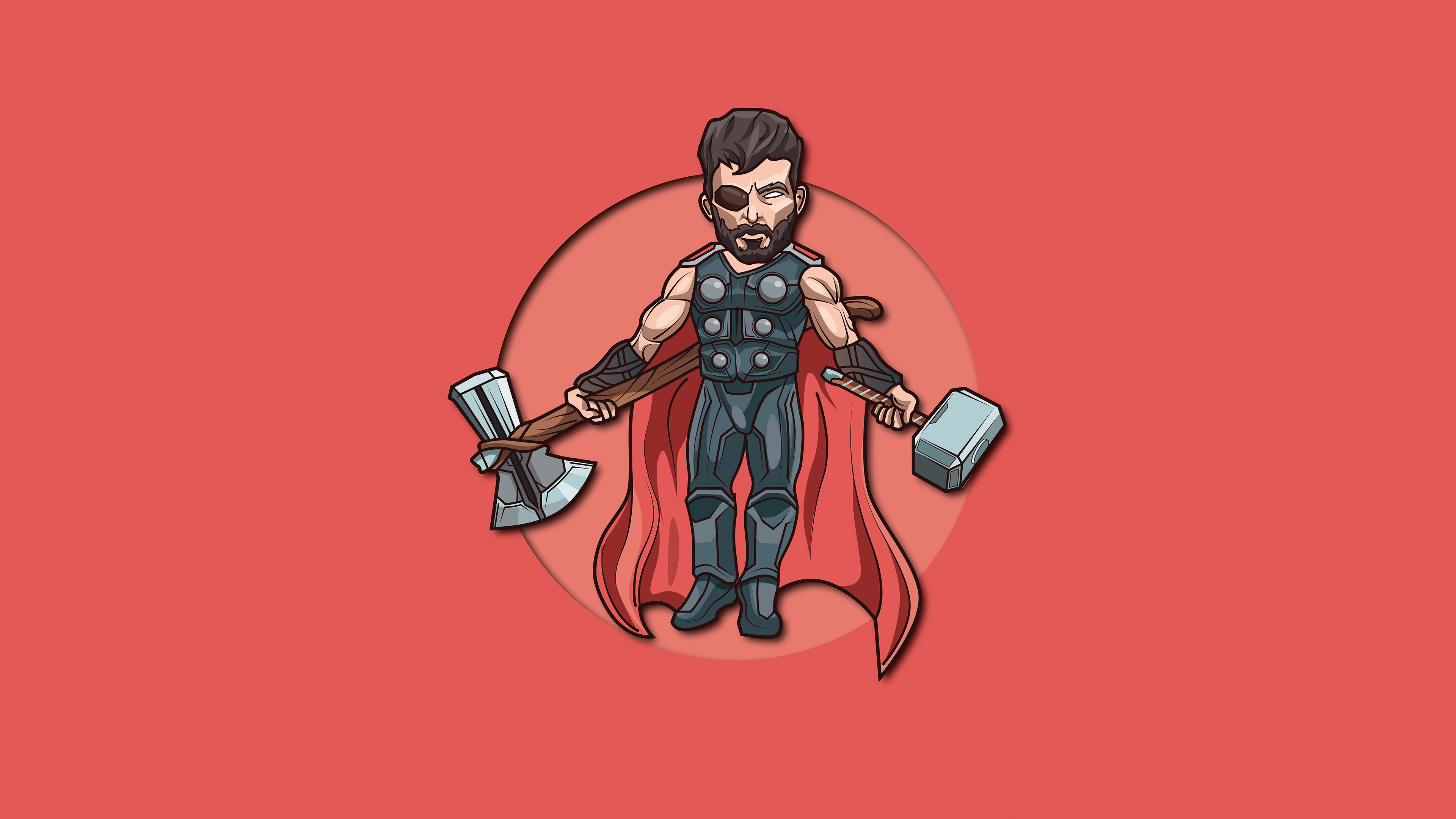 Download mobile wallpaper Comics, Minimalist, Thor for free.