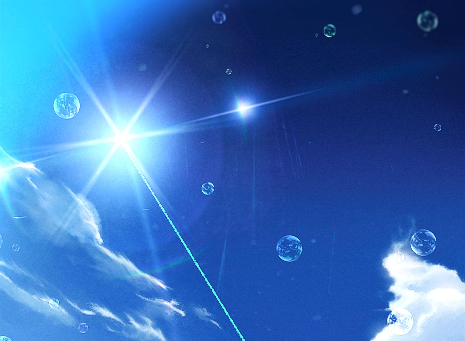 Free download wallpaper Anime, Sky on your PC desktop