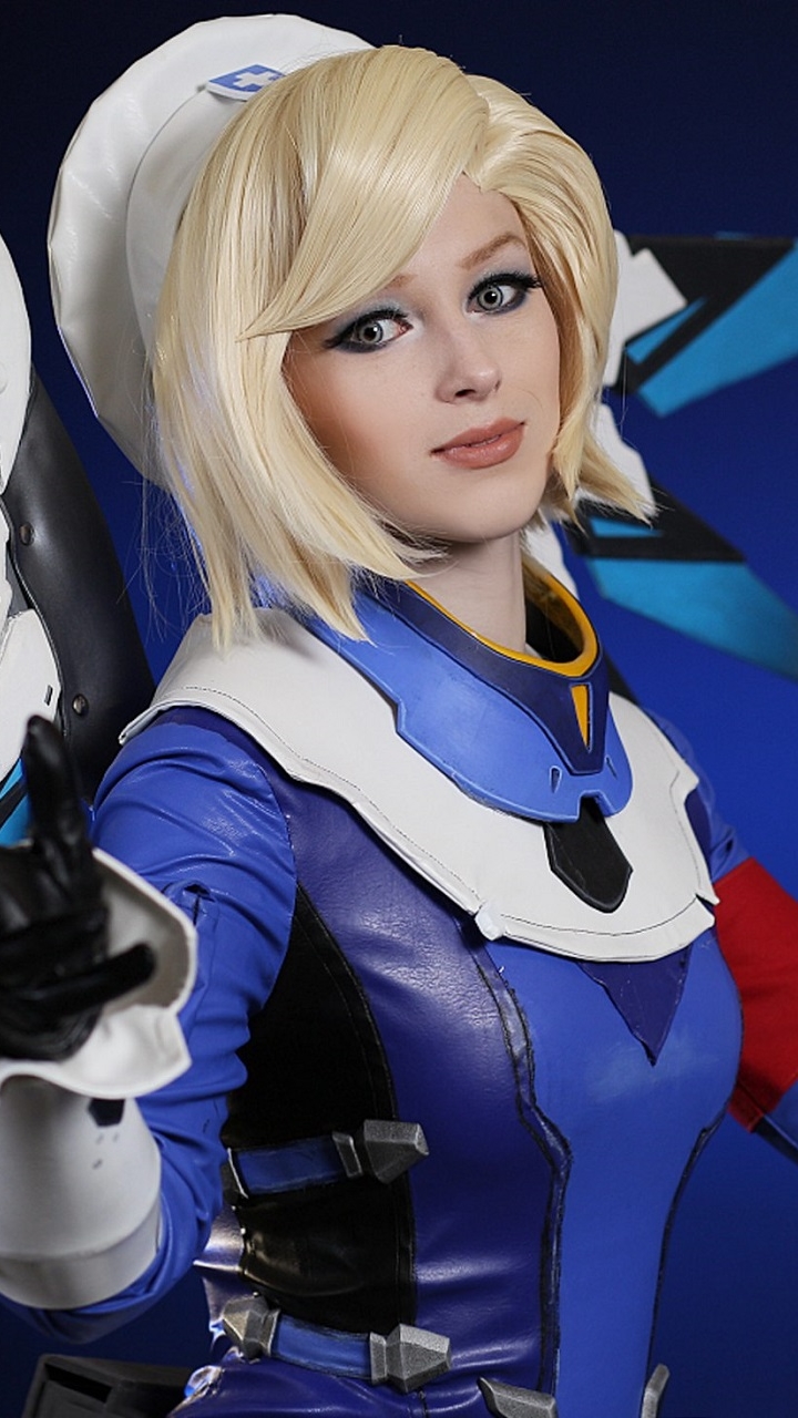 Download mobile wallpaper Women, Overwatch, Cosplay, Mercy (Overwatch) for free.