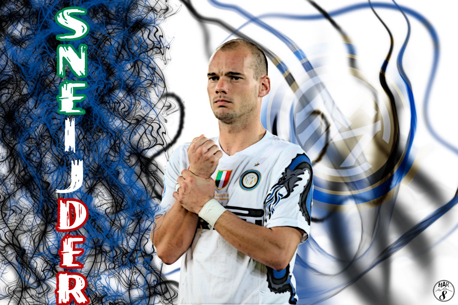 Download mobile wallpaper Sports, Soccer, Inter Milan, Wesley Sneijder for free.