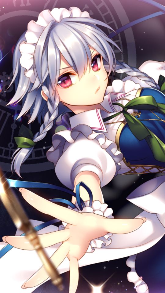 Descarga gratuita de fondo de pantalla para móvil de Animado, Touhou, Sakuya Izayoi.