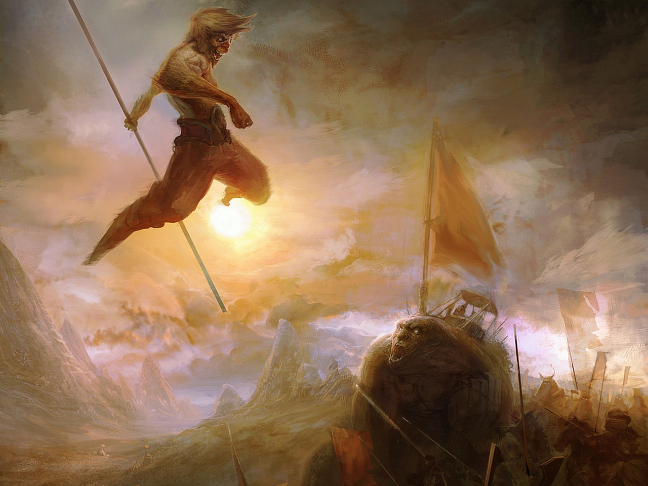 Free download wallpaper Fantasy, Warrior on your PC desktop