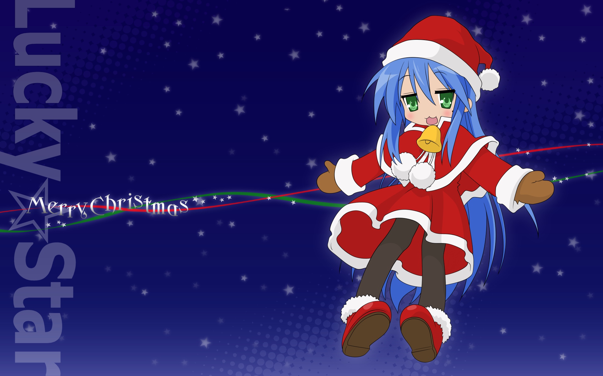 Téléchargez gratuitement l'image Noël, Animé, Lucky Star, Konata Izumi sur le bureau de votre PC