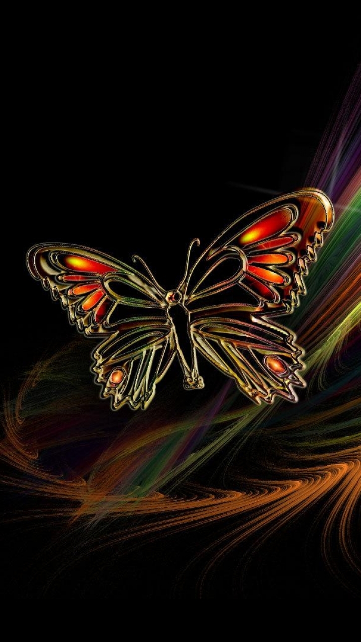 Download mobile wallpaper Colors, Butterfly, Colorful, Artistic for free.