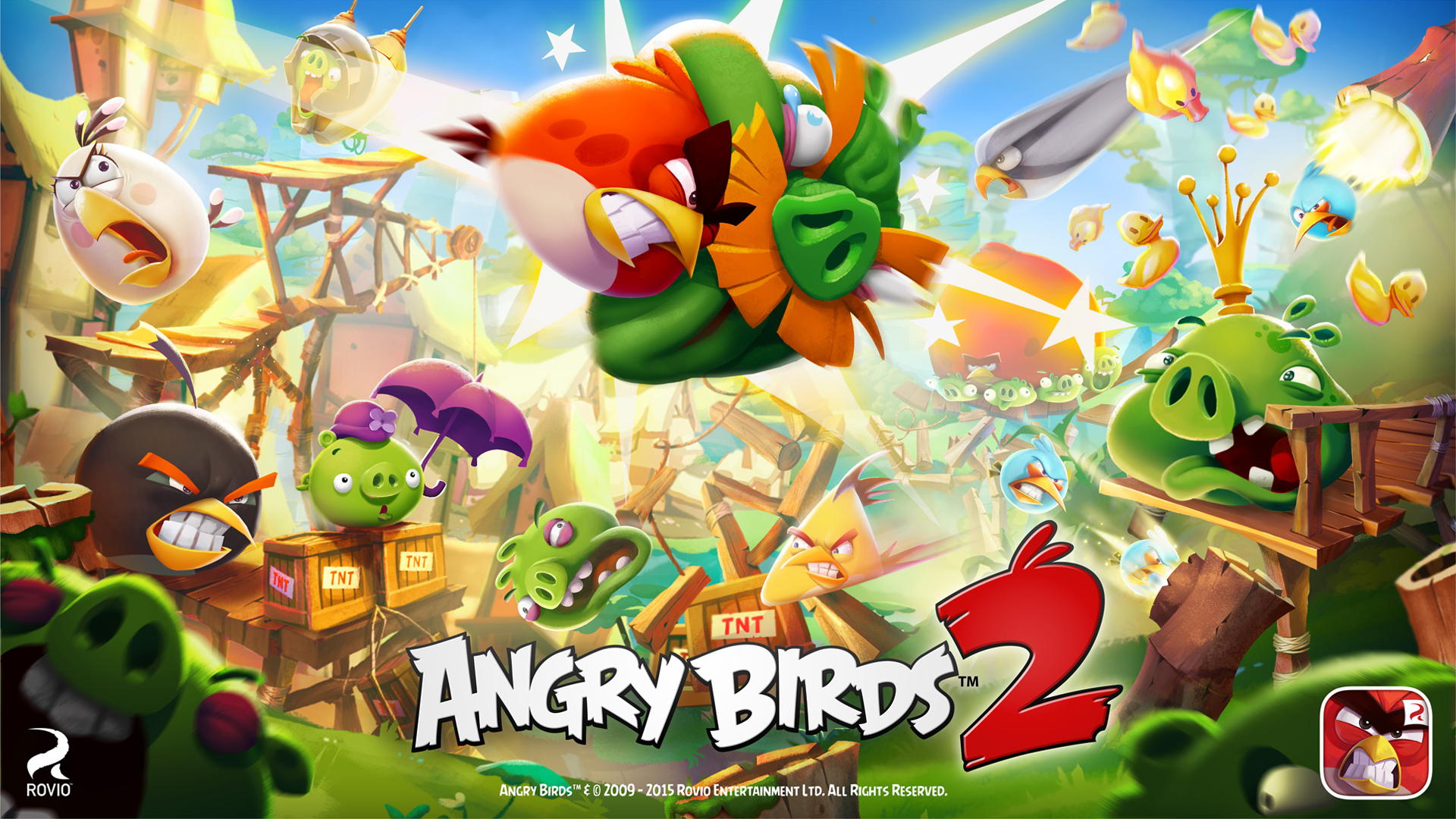 Download mobile wallpaper Angry Birds 2, Angry Birds, Video Game for free.