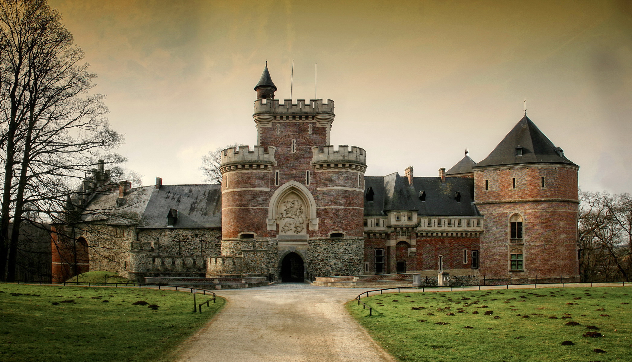 Laden Sie Schloss Gaasbeek HD-Desktop-Hintergründe herunter