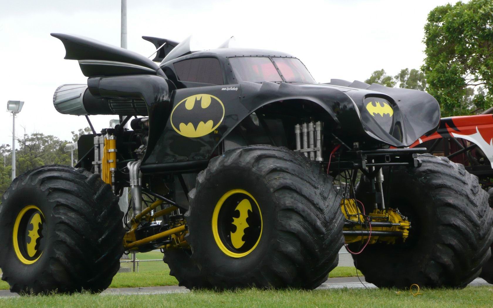 monster truck, vehicles, batman