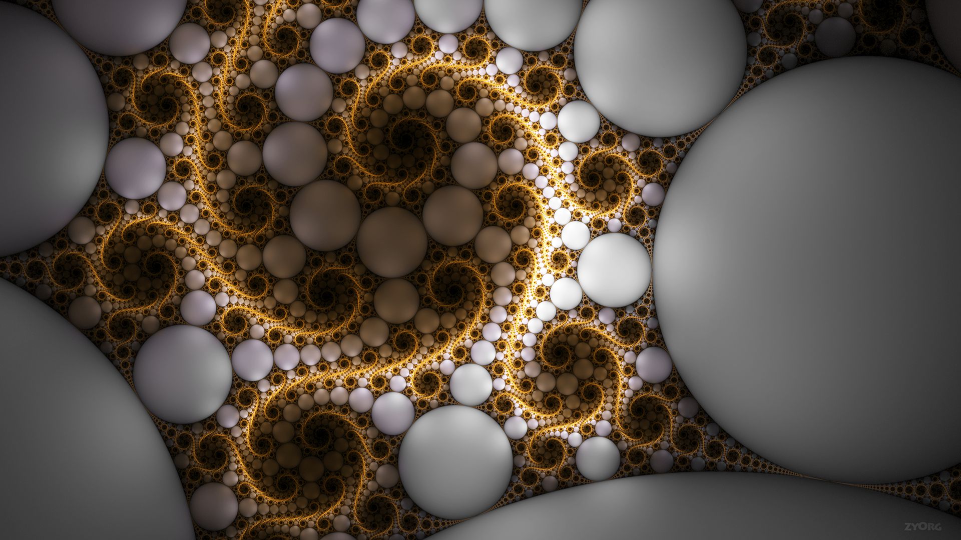 Download mobile wallpaper Abstract, Fractal, Circle, Pearl, Swirl for free.