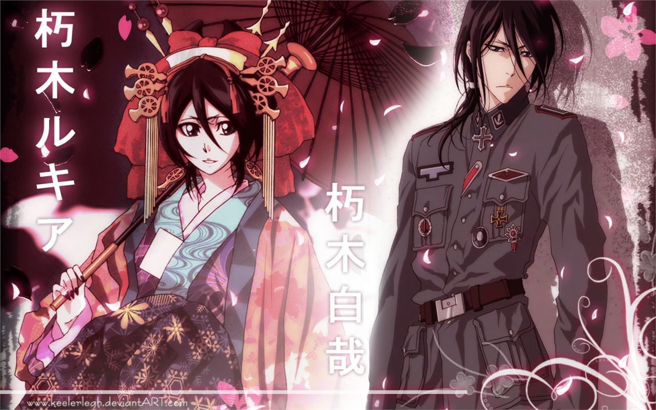 Free download wallpaper Anime, Bleach, Rukia Kuchiki, Byakuya Kuchiki on your PC desktop