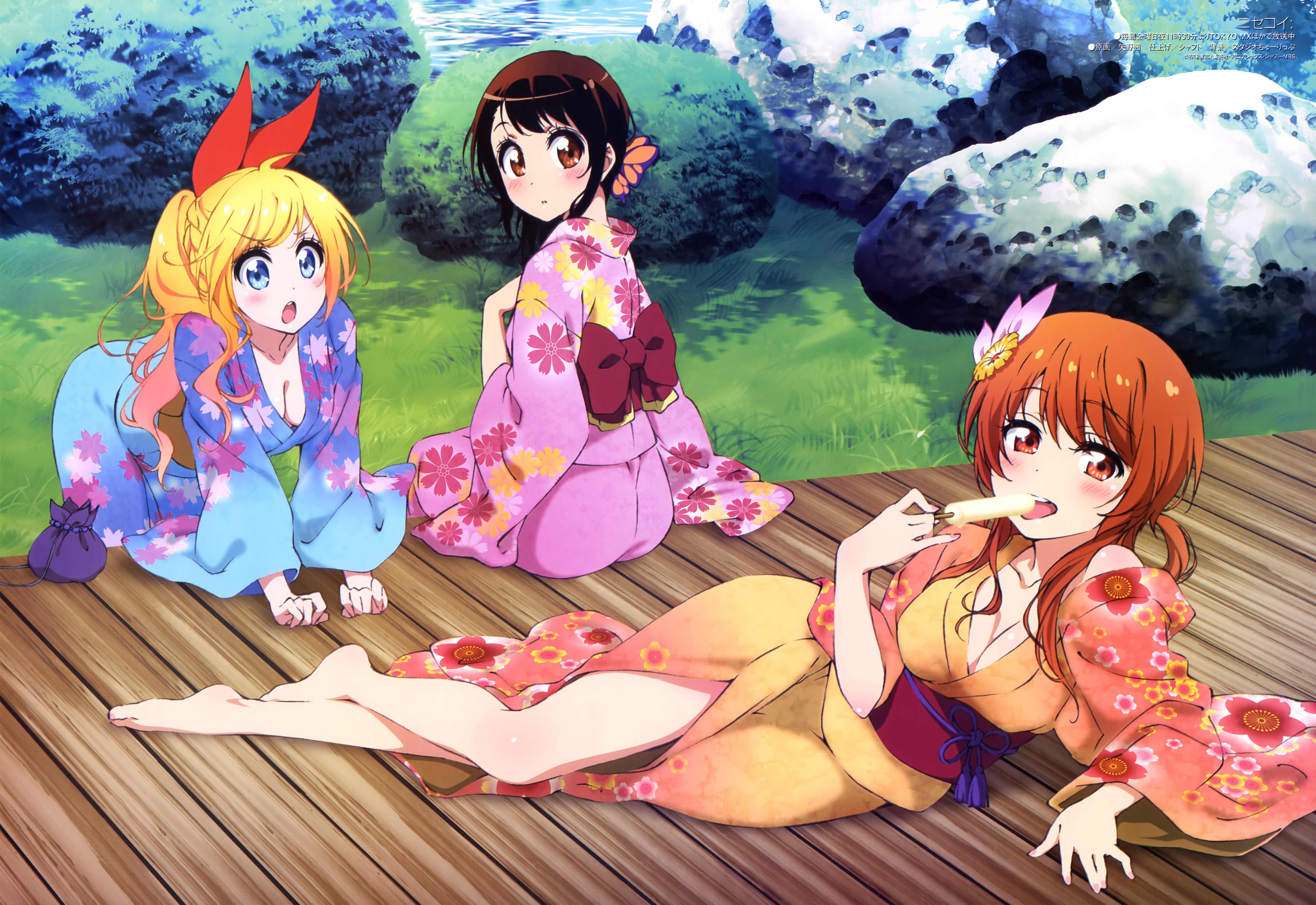 Descarga gratuita de fondo de pantalla para móvil de Animado, Chitoge Kirisaki, Kosaki Onodera, Marika Tachibana, Nisekoi.