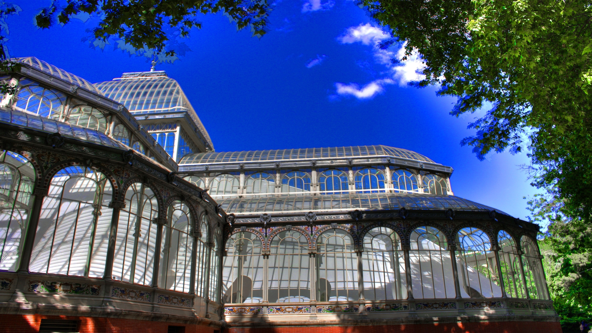 Handy-Wallpaper Menschengemacht, Palacio De Cristal kostenlos herunterladen.