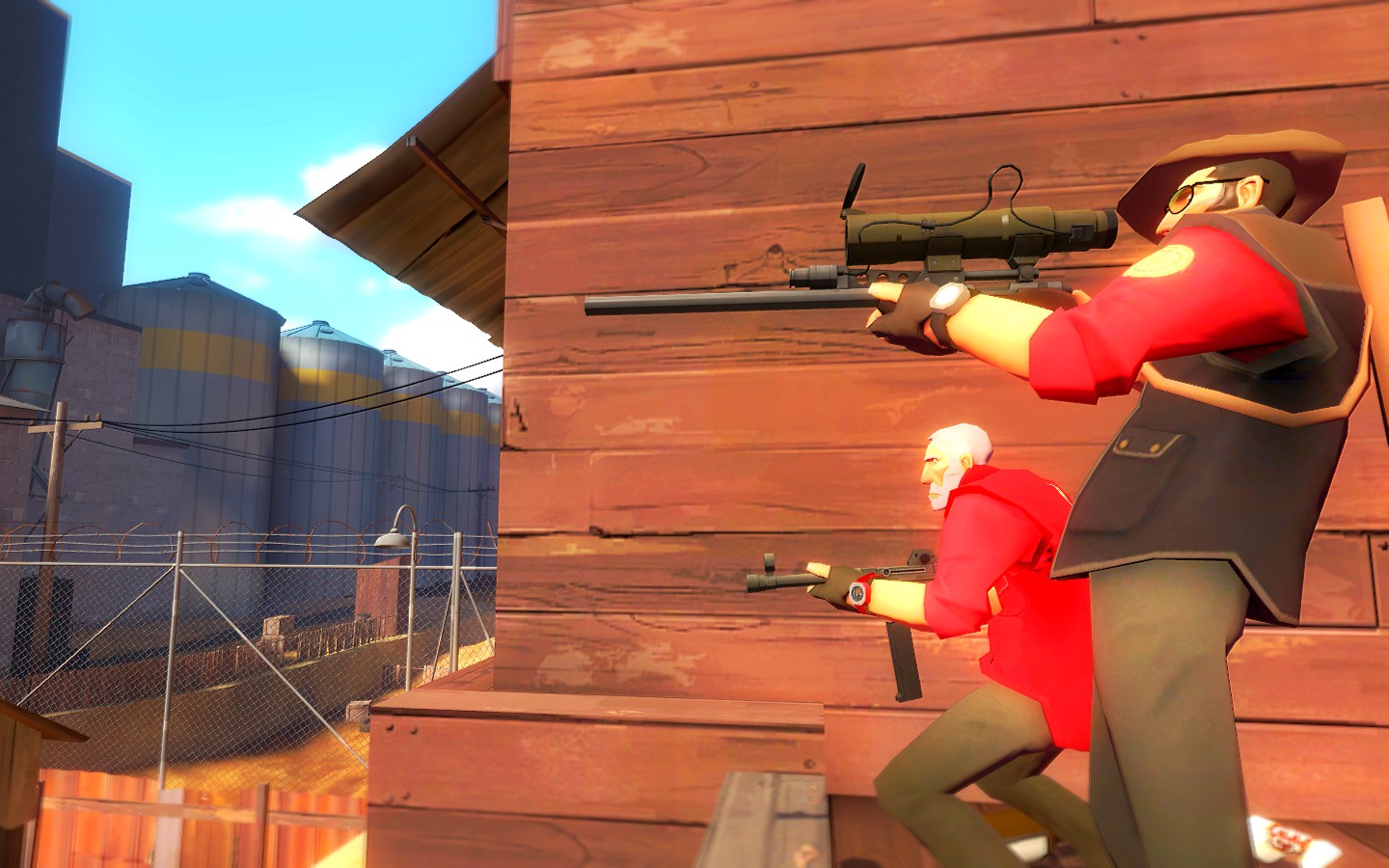 Download mobile wallpaper Team Fortress 2, Team Fortress, Sniper, Gun, Video Game for free.