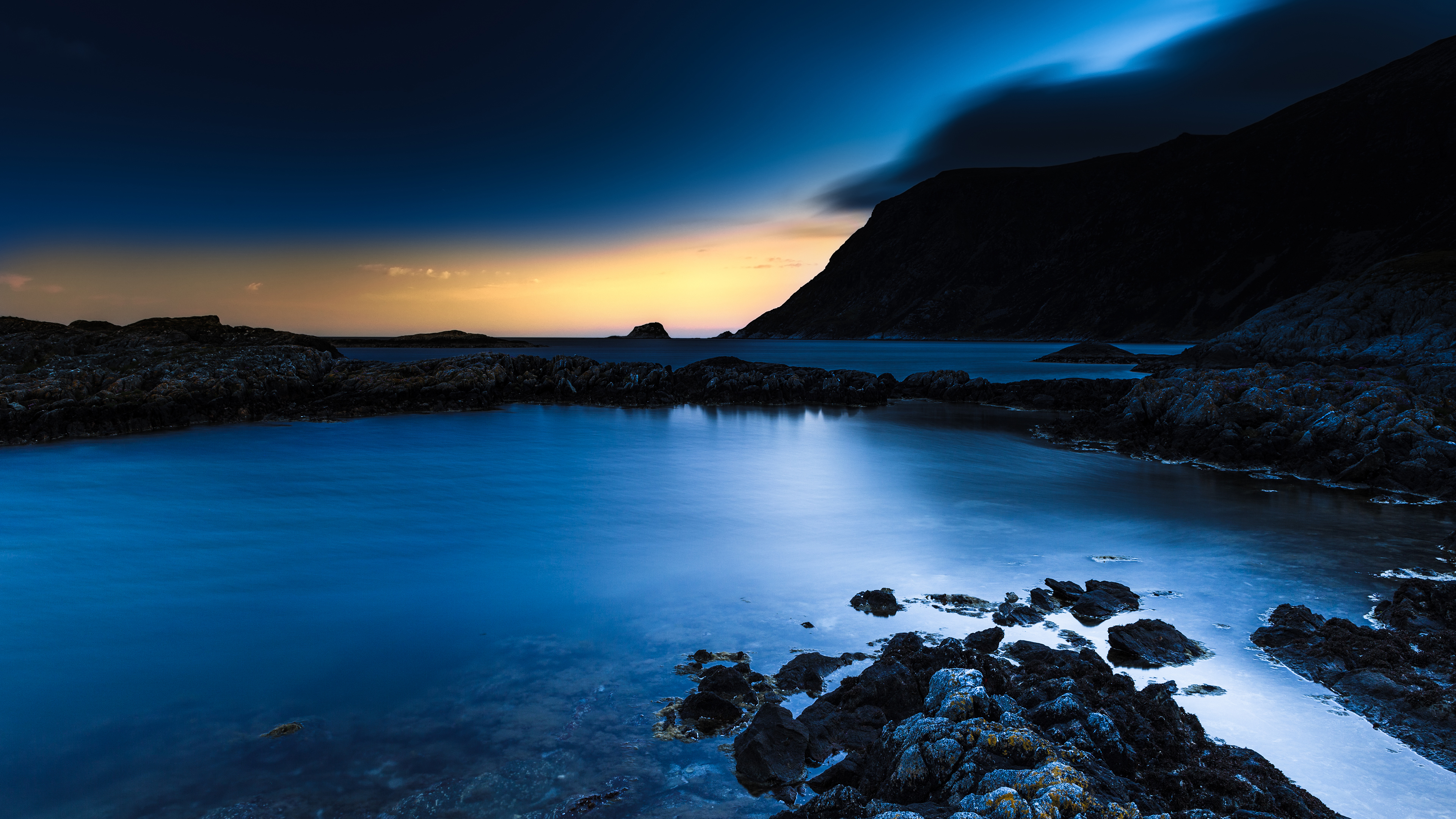 Download mobile wallpaper Night, Lakes, Lake, Earth for free.