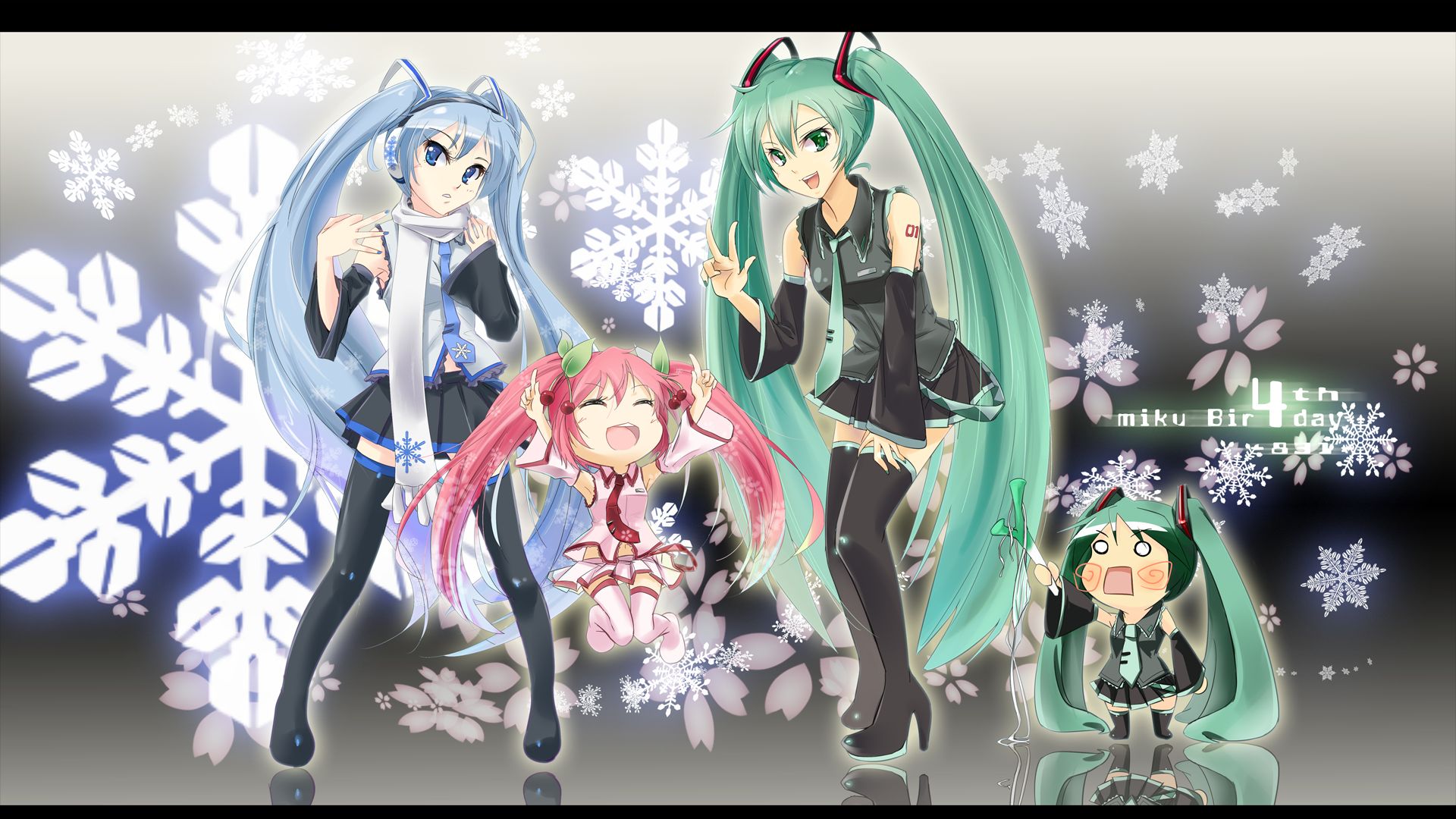 Descarga gratuita de fondo de pantalla para móvil de Vocaloid, Animado, Hatsune Miku, Hachune Miku, Sakura Miku.