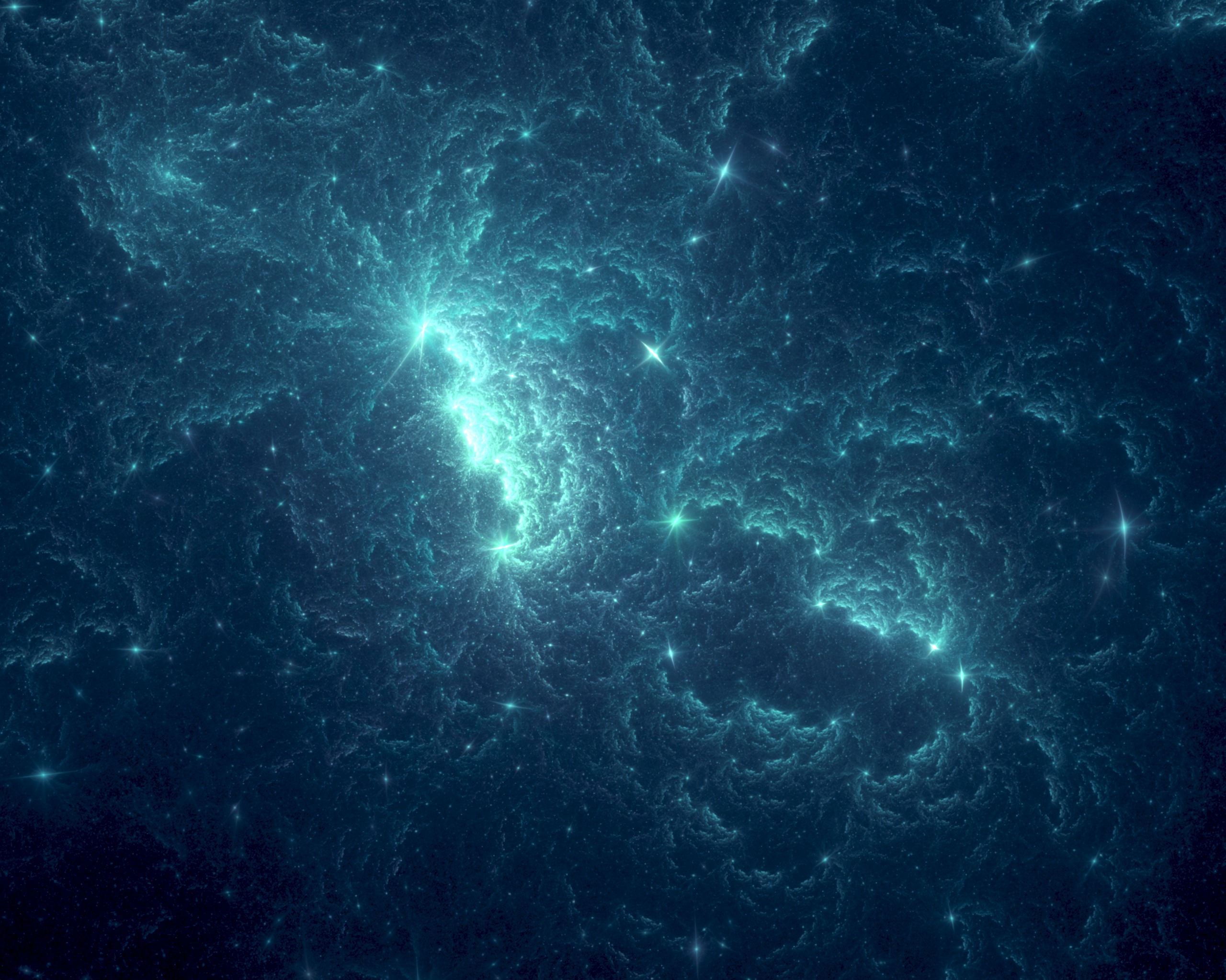 stars, abstract, blue, glow, tinsel, sequins Panoramic Wallpaper