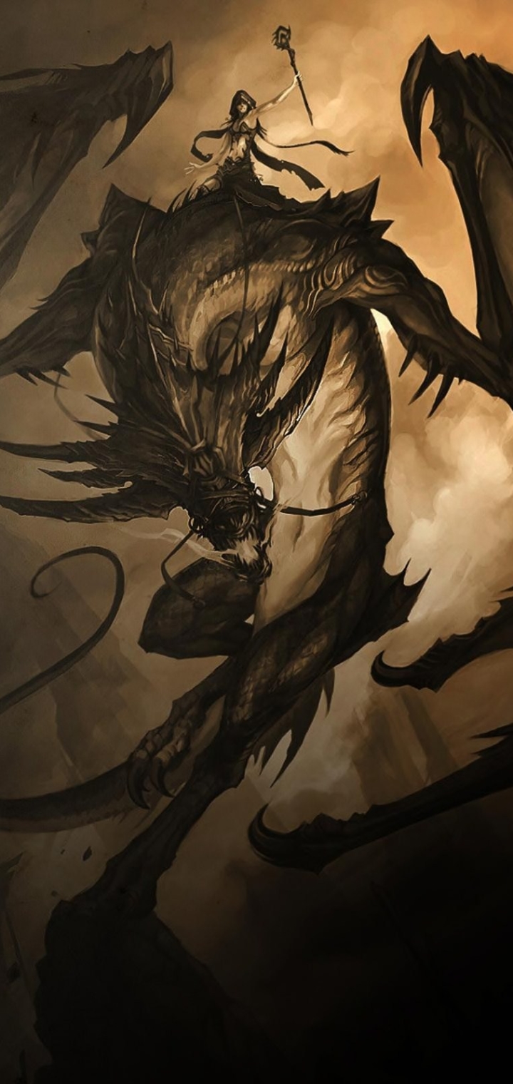 Download mobile wallpaper Fantasy, Dragon for free.