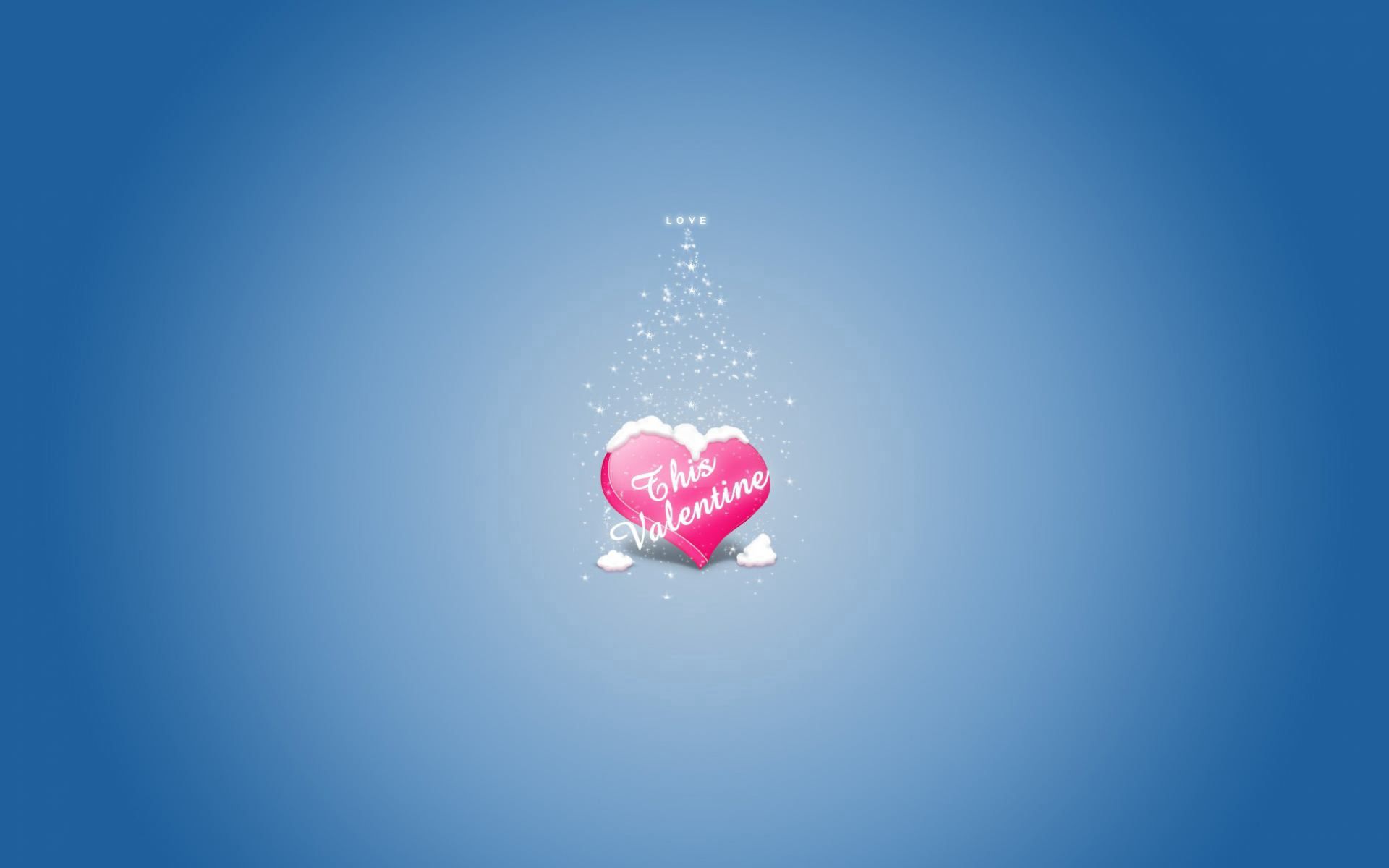 Скачать обои бесплатно День Святого Валентина, Праздники, Снег, Голубой, Сердце картинка на рабочий стол ПК