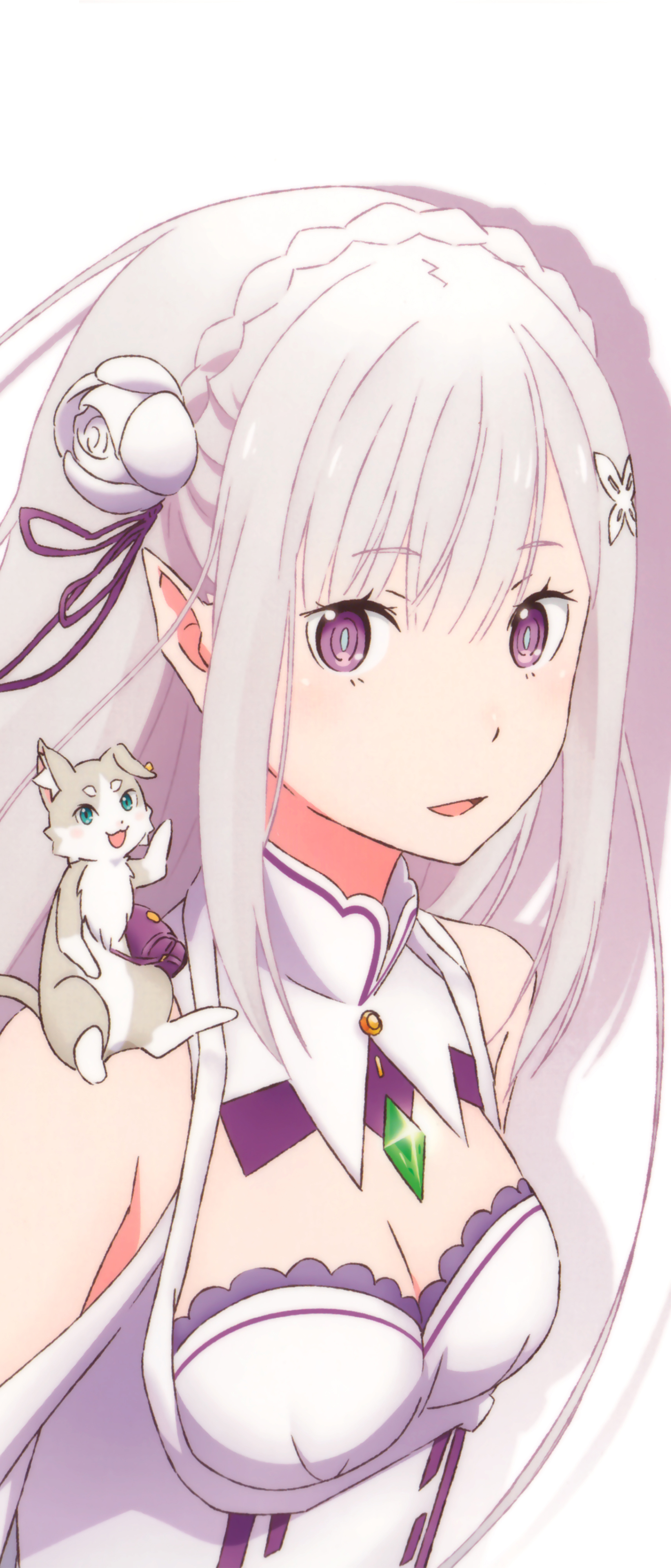 Descarga gratuita de fondo de pantalla para móvil de Animado, Emilia (Re:zero), Re:zero Comenzando La Vida En Otro Mundo.