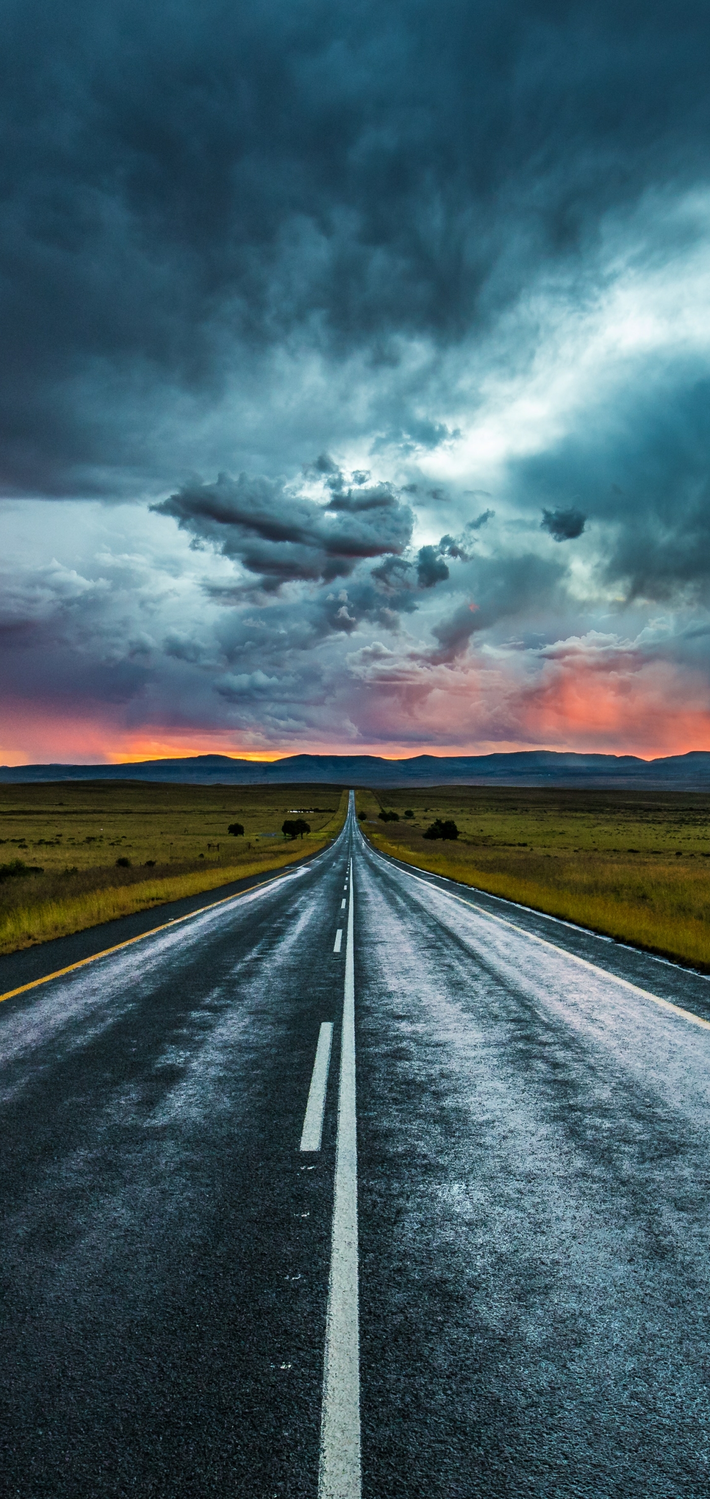 Download mobile wallpaper Landscape, Nature, Road, Cloud, Man Made for free.