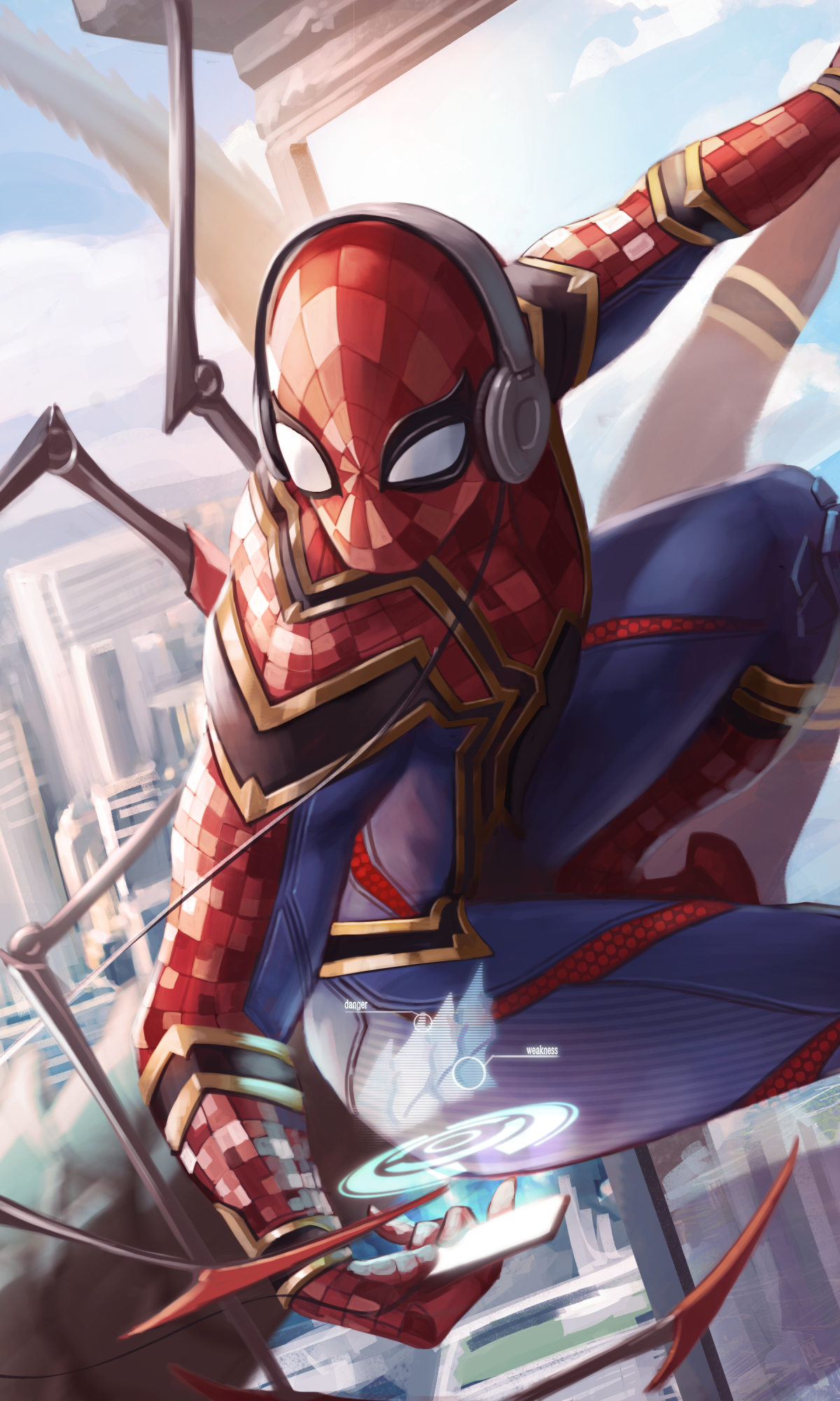 Download mobile wallpaper Spider Man, Comics, Iron Spider for free.