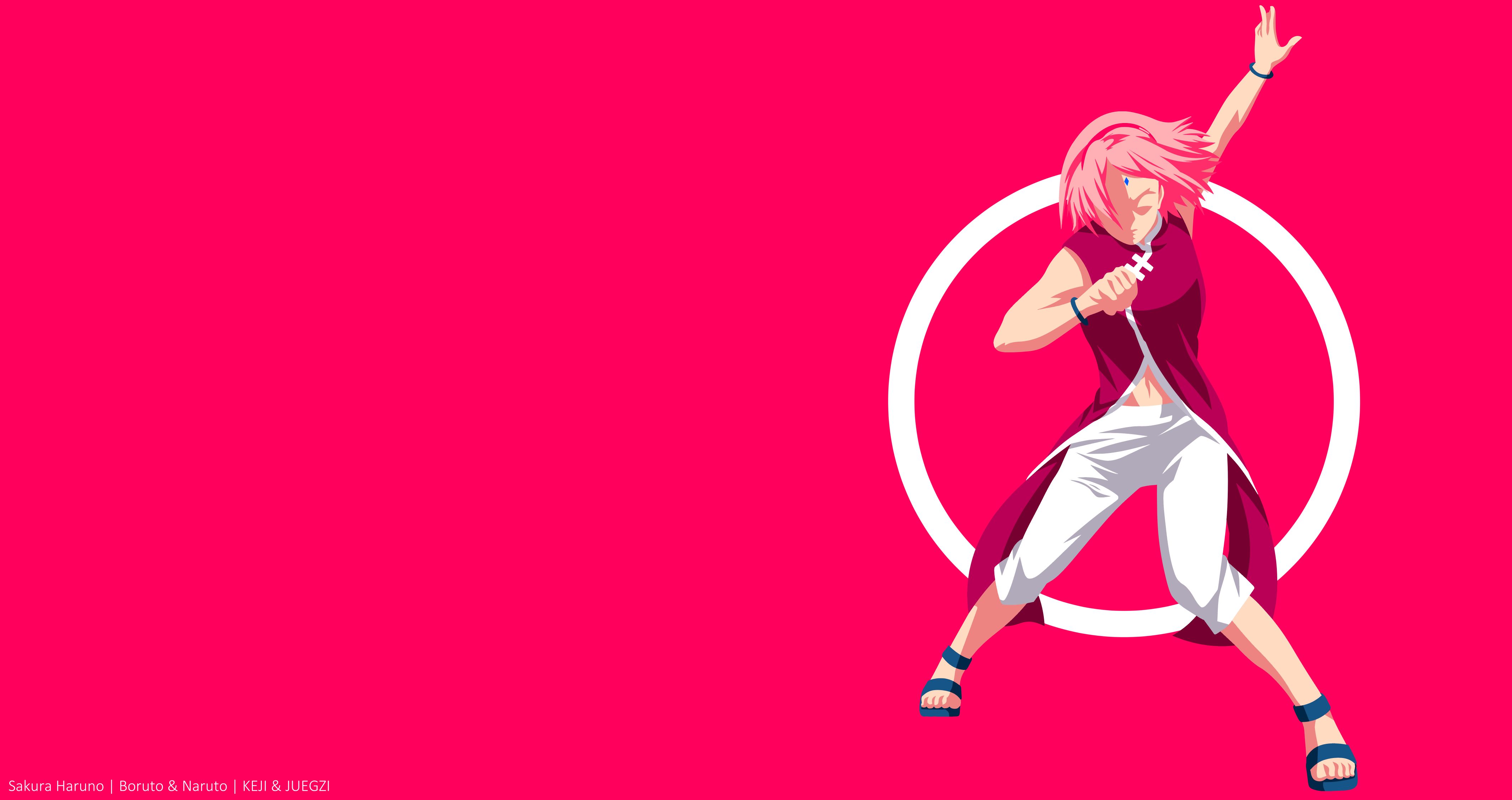 Laden Sie das Naruto, Minimalistisch, Pinkes Haar, Animes, Sakura Haruno, Kurzes Haar, Boruto, Boruto (Anime), Boruto: Naruto Nächste Generation-Bild kostenlos auf Ihren PC-Desktop herunter
