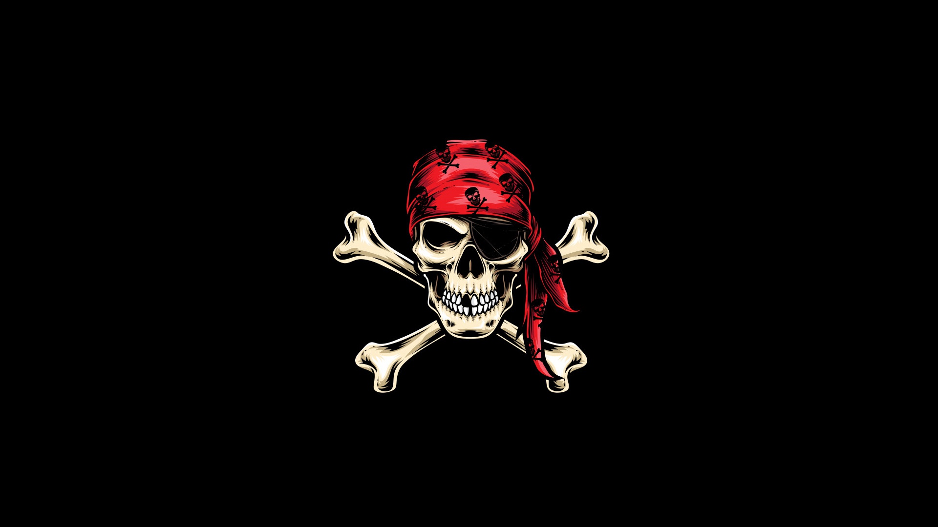 Download mobile wallpaper Dark, Skull, Bones, Pirate for free.