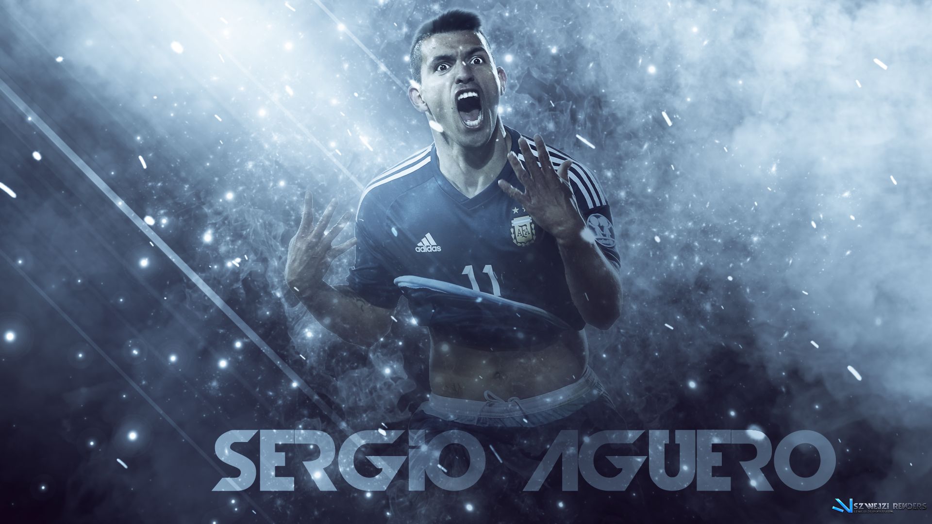 Téléchargez des papiers peints mobile Des Sports, Football, Sergio Agüero, Équipe D'argentine De Football gratuitement.