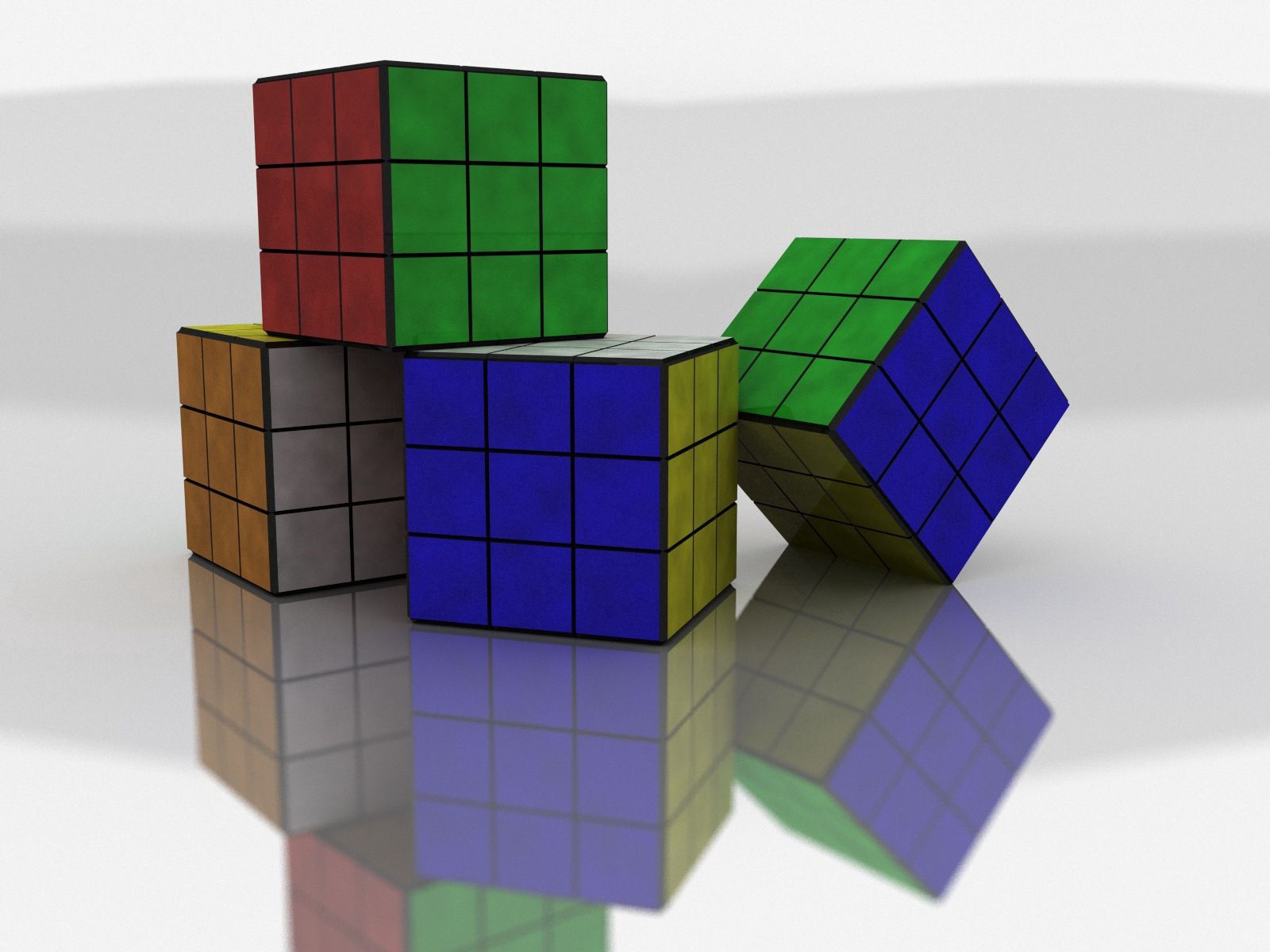 94350 скачать картинку 3d, форма, разноцветный, размеры, кубик рубик - обои и заставки бесплатно