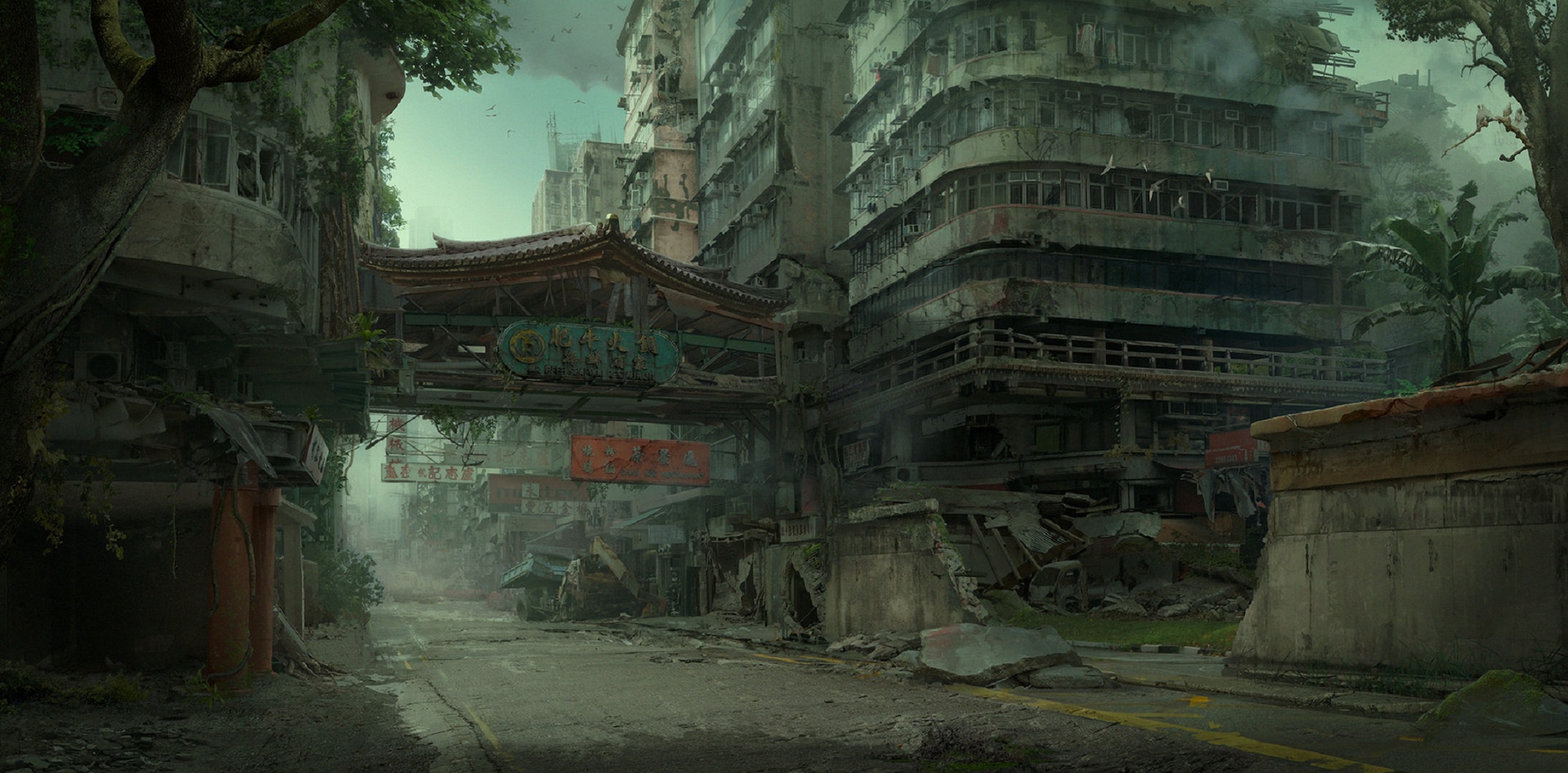 Download mobile wallpaper City, Sci Fi, Ruin, Post Apocalyptic for free.