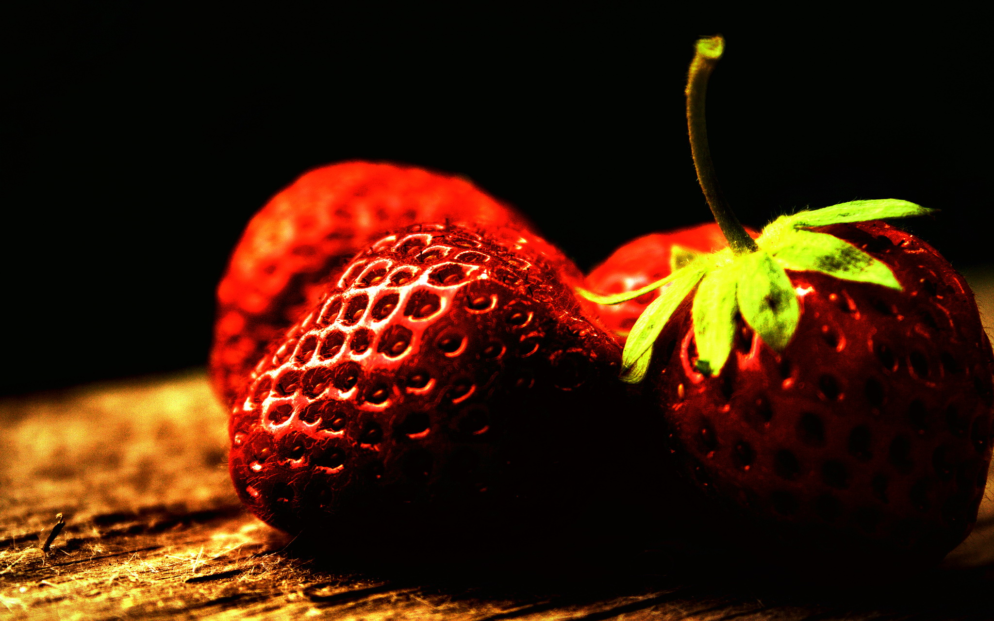 fruits, food, strawberry