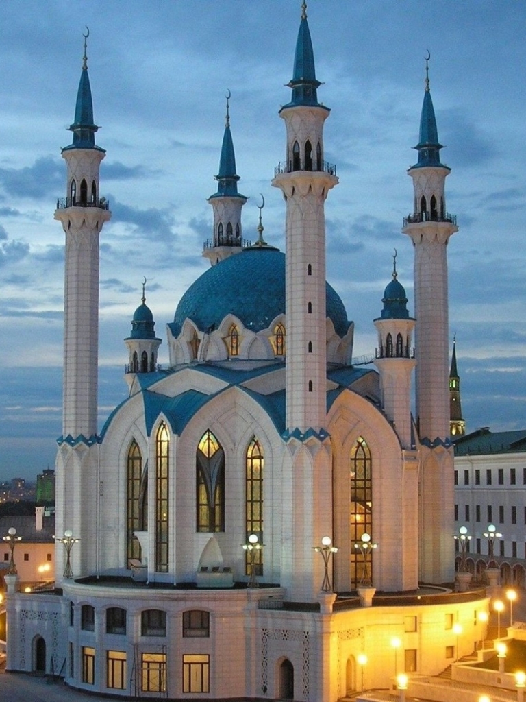religious, qolşärif mosque, kazan, russia, mosques