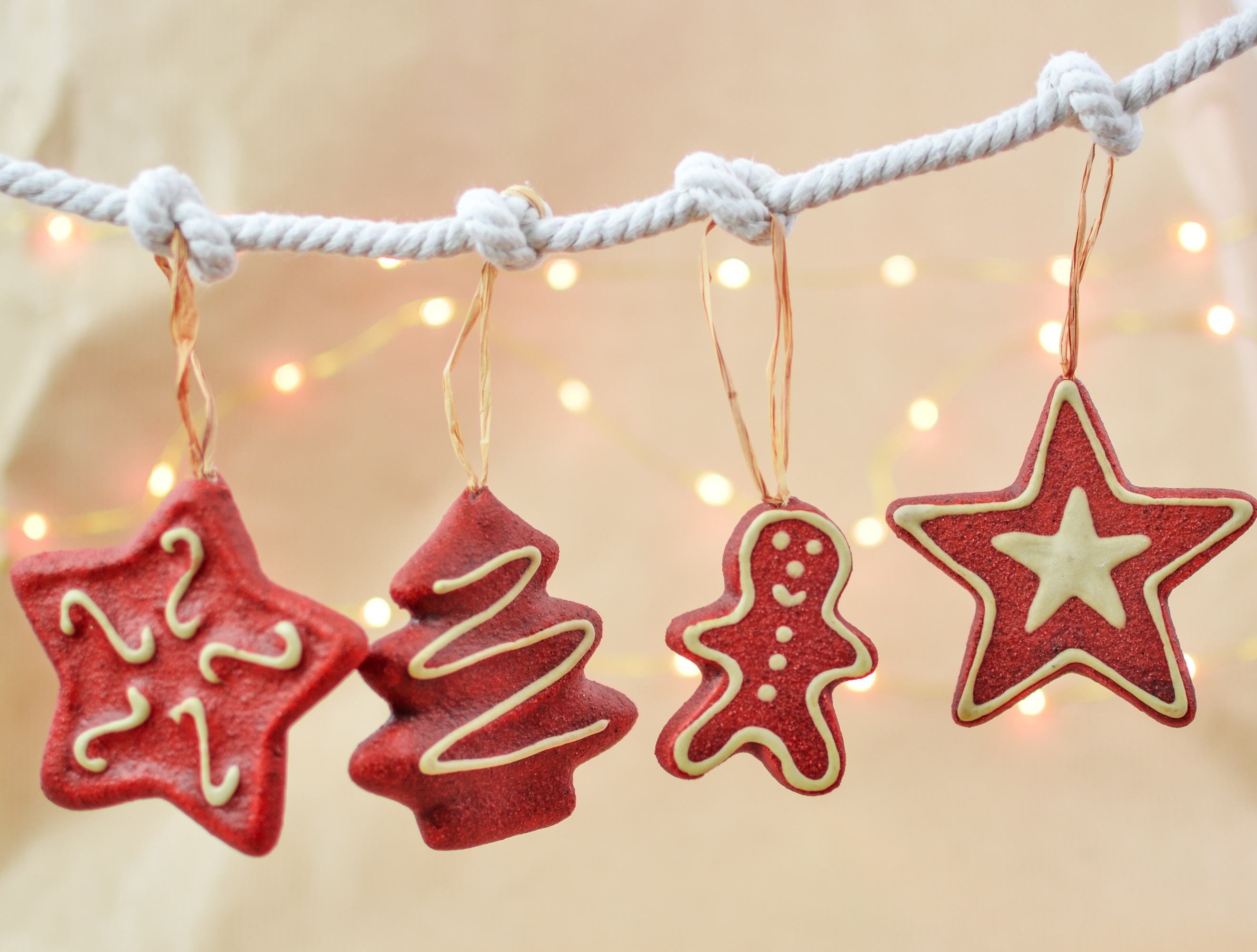 Téléchargez des papiers peints mobile Nourriture, Noël, Décorations De Noël, Sapin De Noël, Biscuit, Etoile gratuitement.
